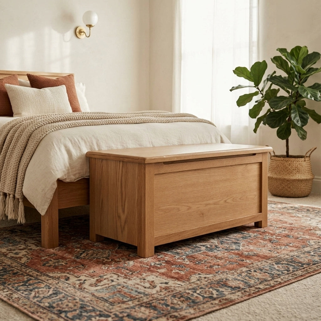 Surrey Oak Blanket Box