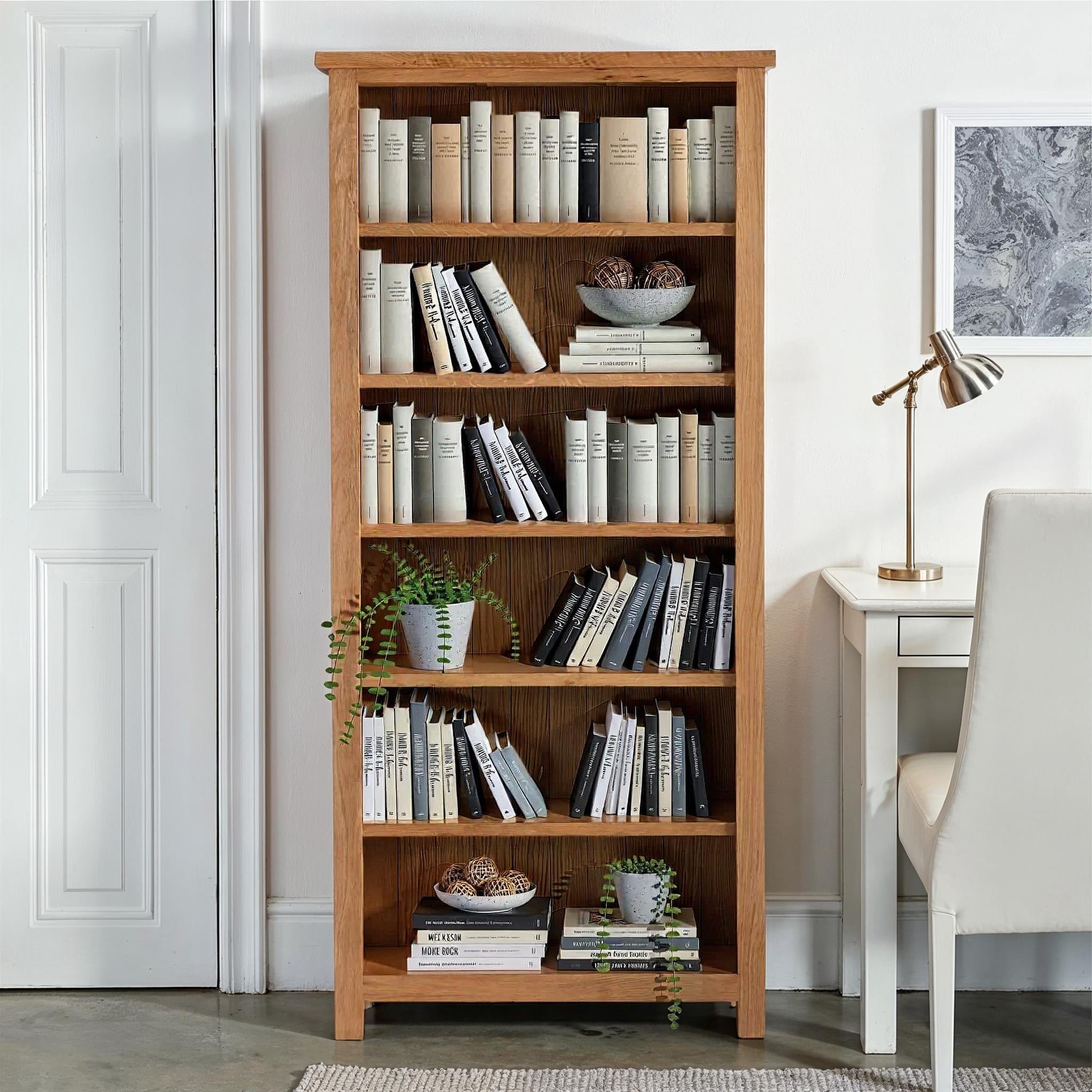 London Oak Large Bookcase