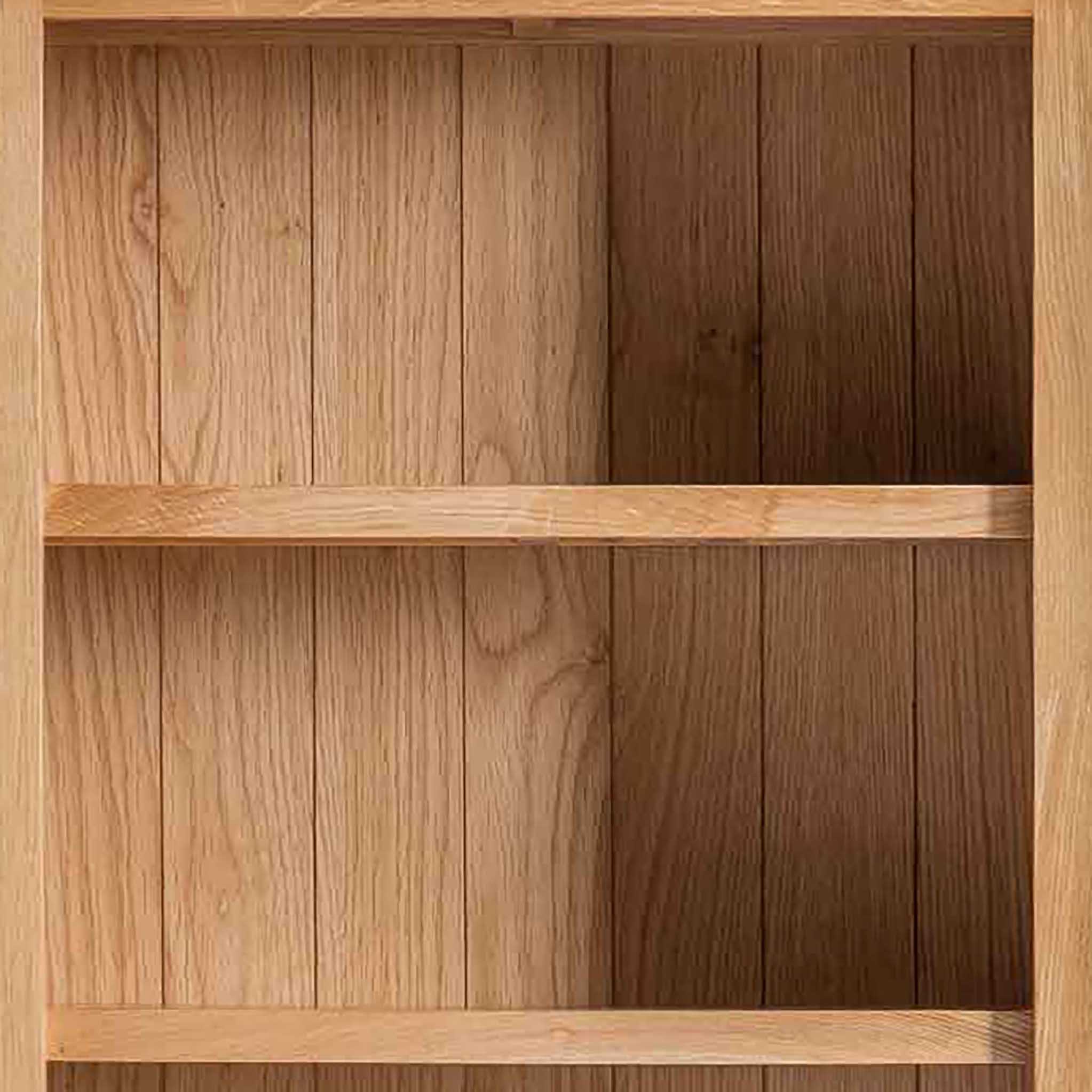 London Oak Slim Bookcase