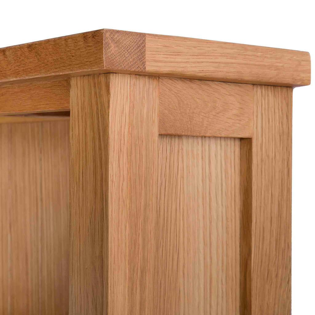 London Oak Slim Bookcase