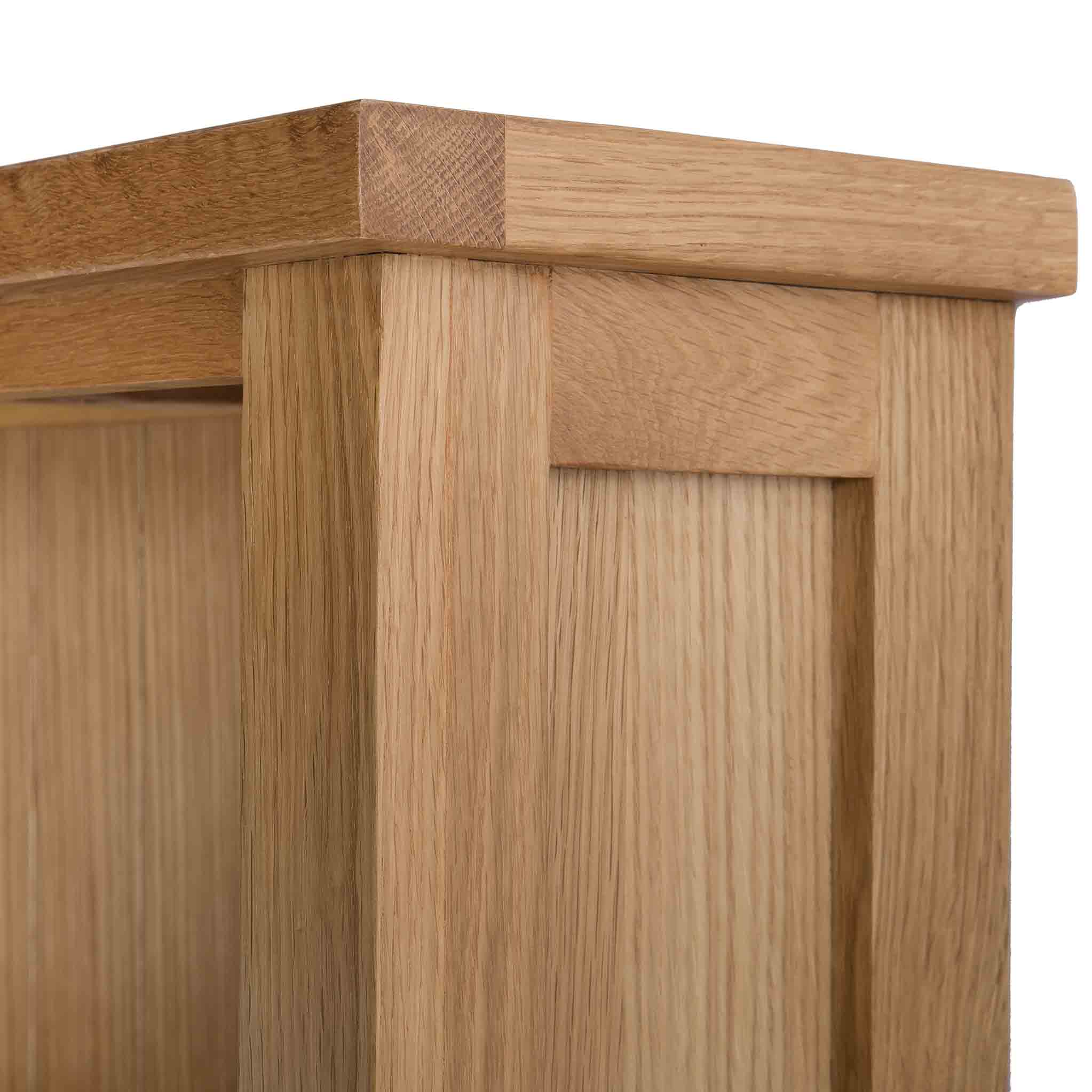 London Oak Slim Bookcase