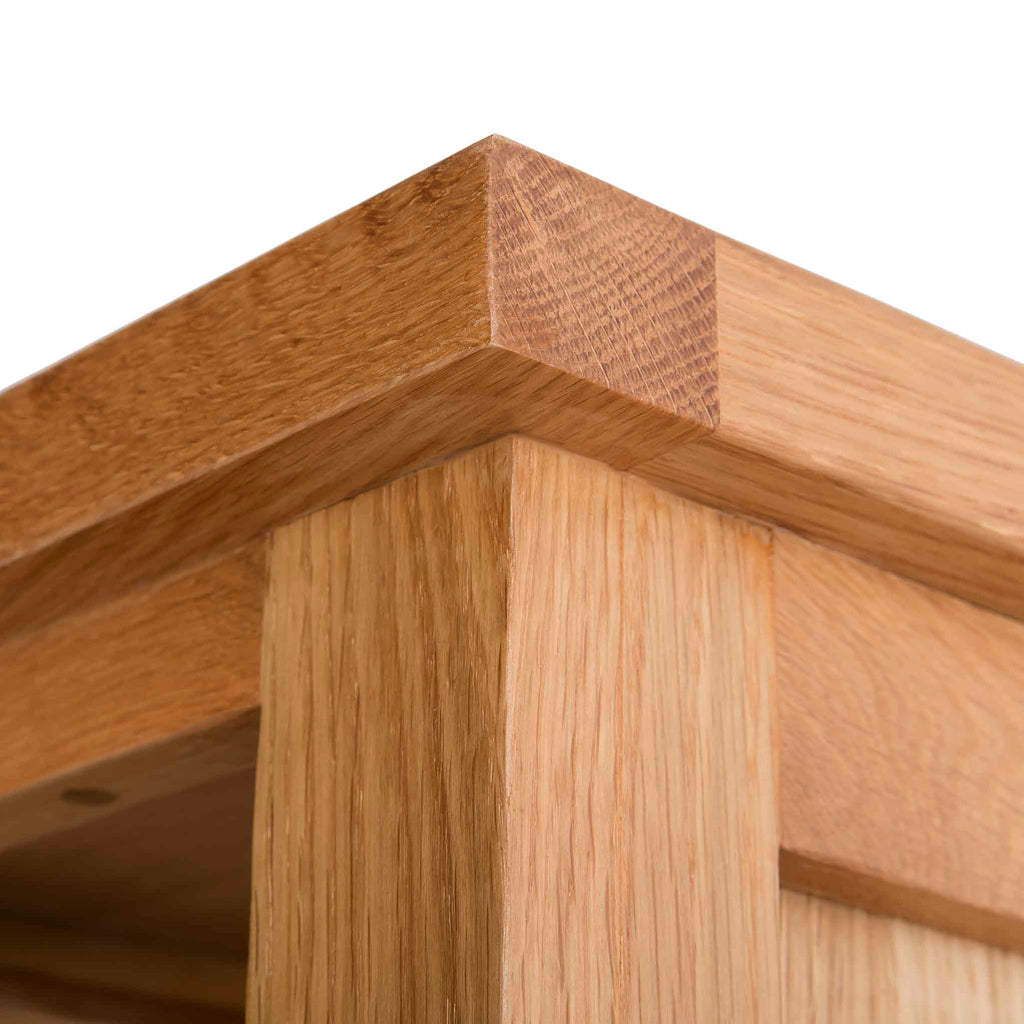 London Oak Slim Bookcase
