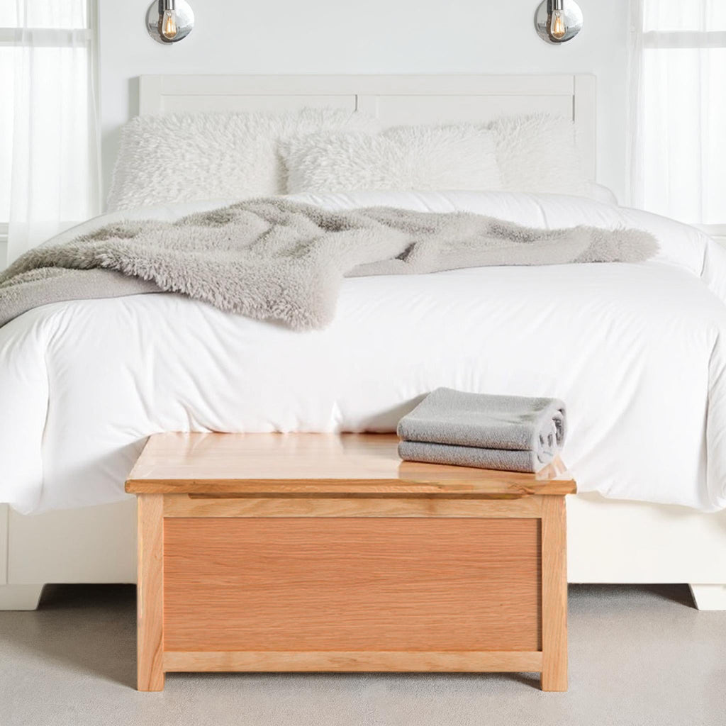 London Oak Blanket Box