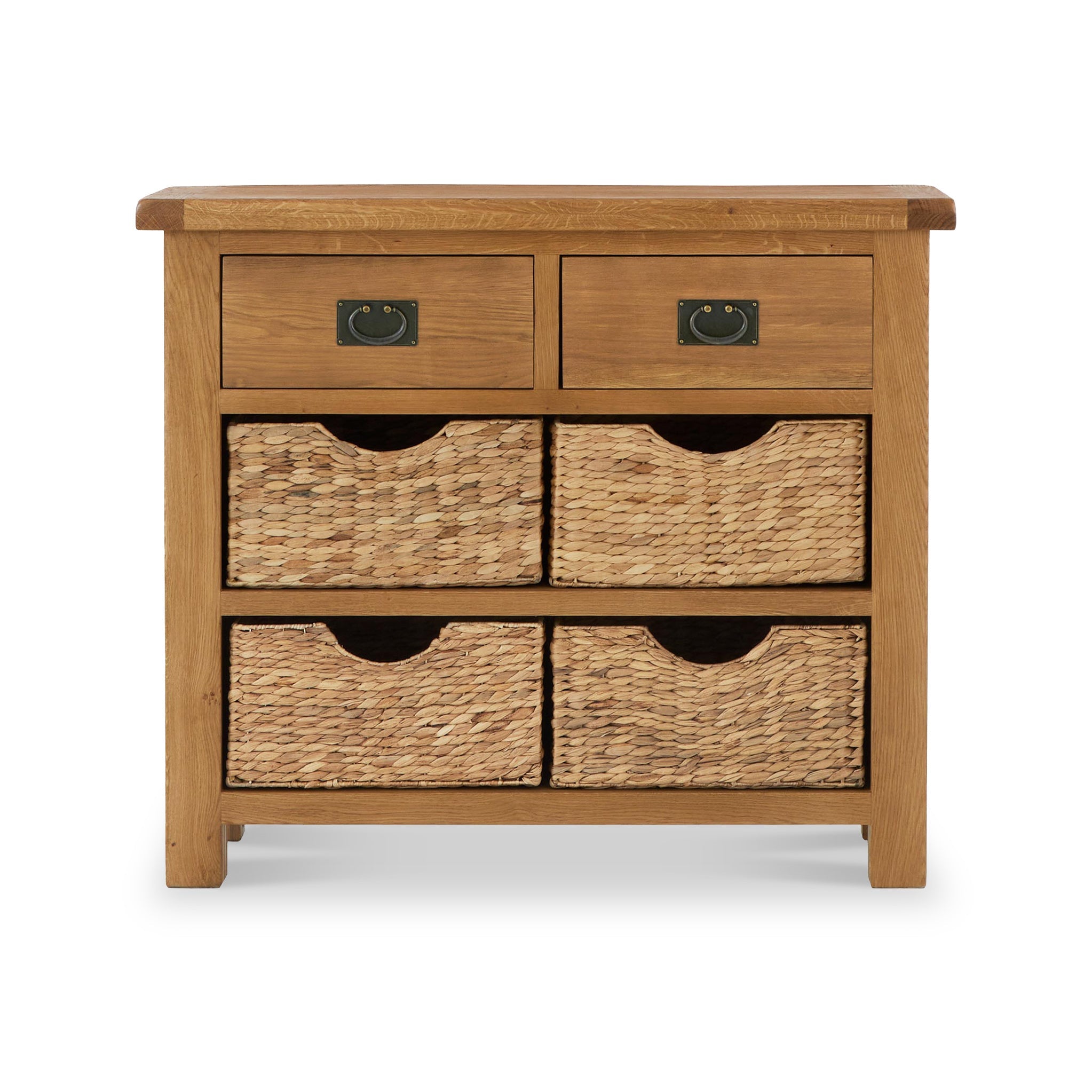 Zelah Oak Small Sideboard with Baskets