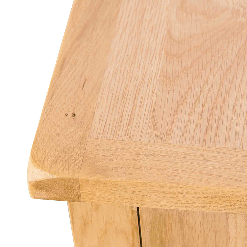Surrey Oak Console Table with Baskets