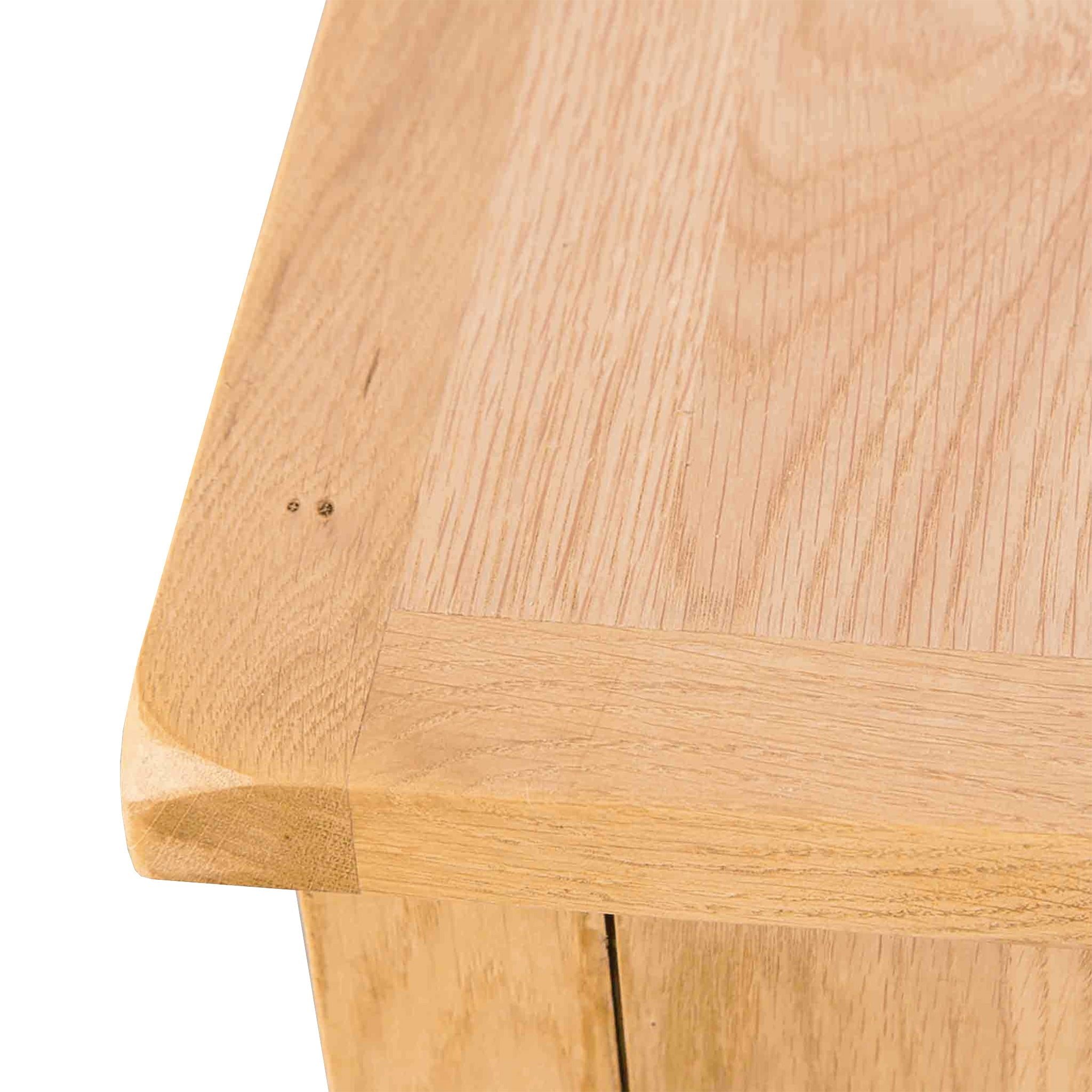 Surrey Oak Console Table with Baskets