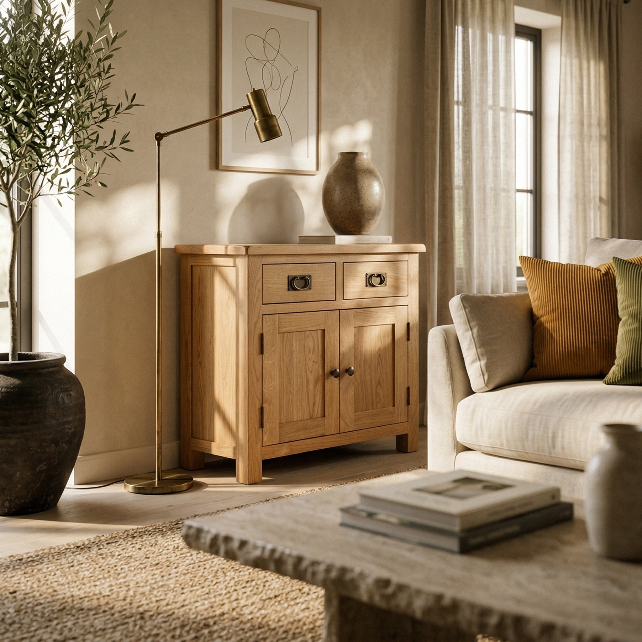 Surrey Oak Mini Sideboard