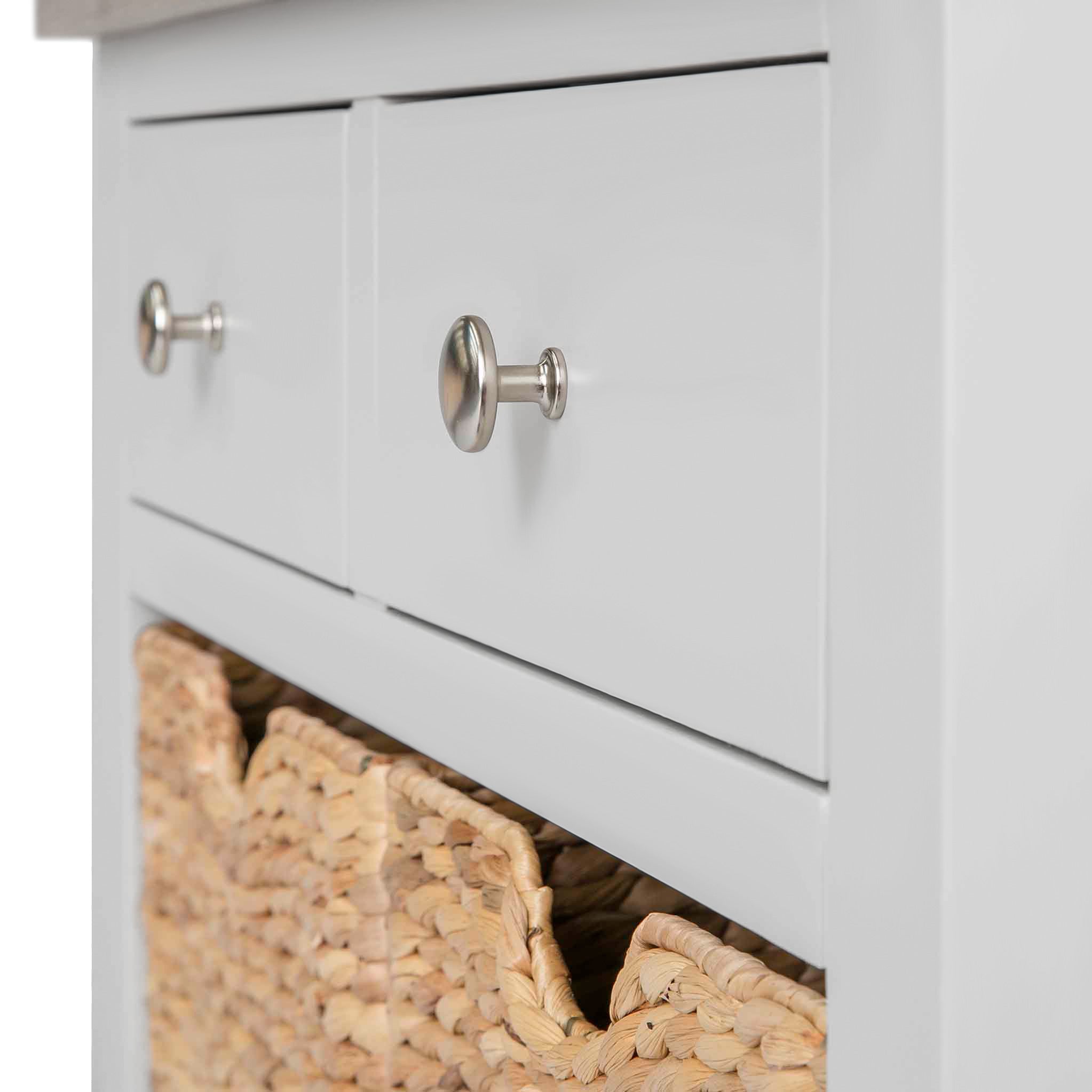 Farro Console Table with Baskets