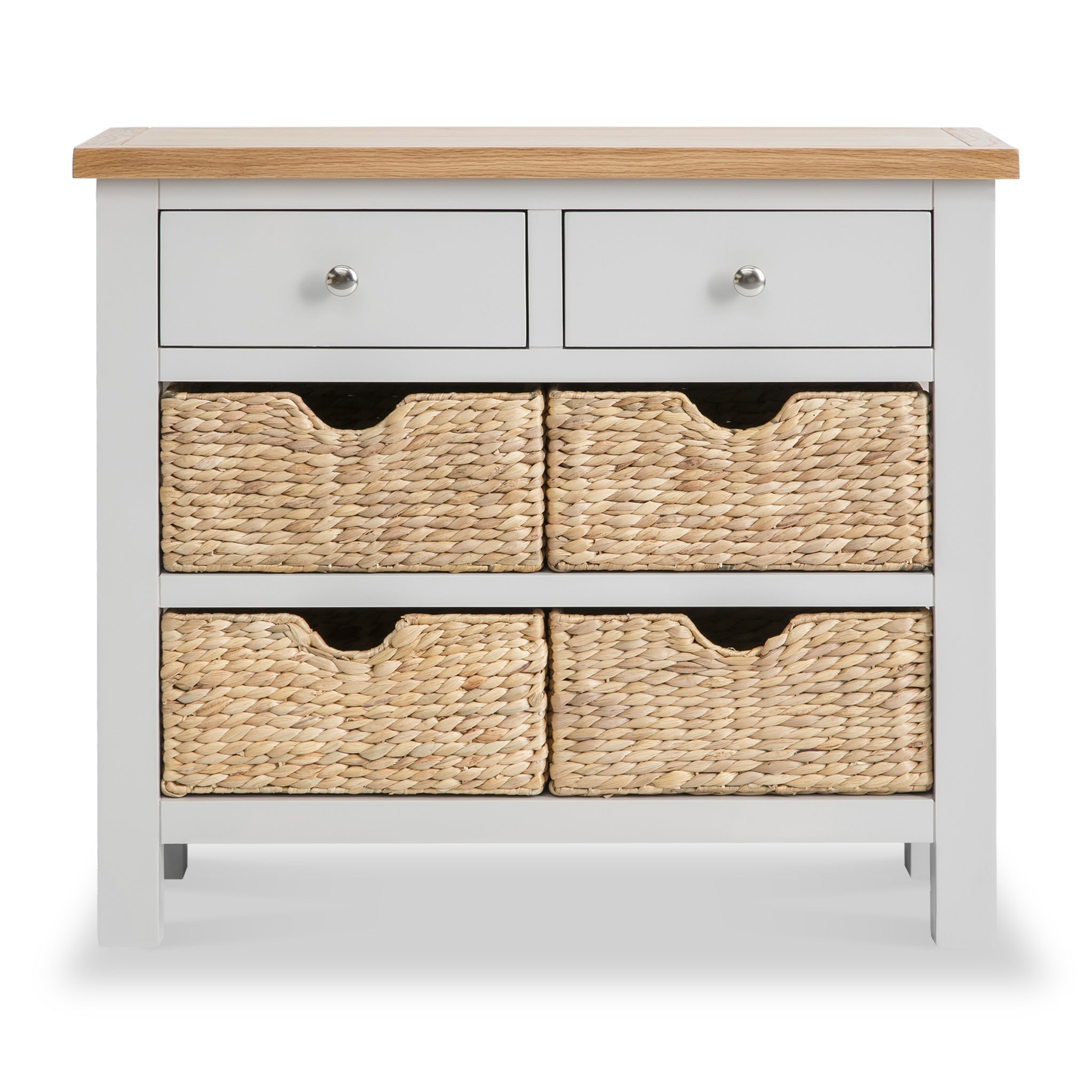Farro Console Table with Baskets