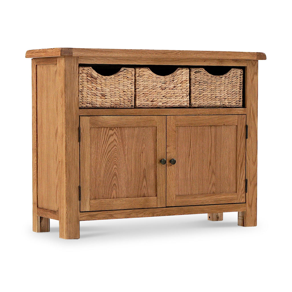 Zelah Oak Sideboard with Baskets