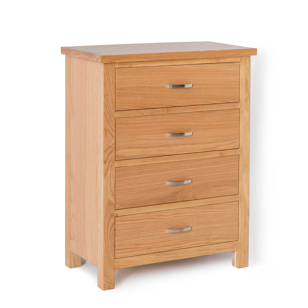 London Oak 4 Drawer Chest