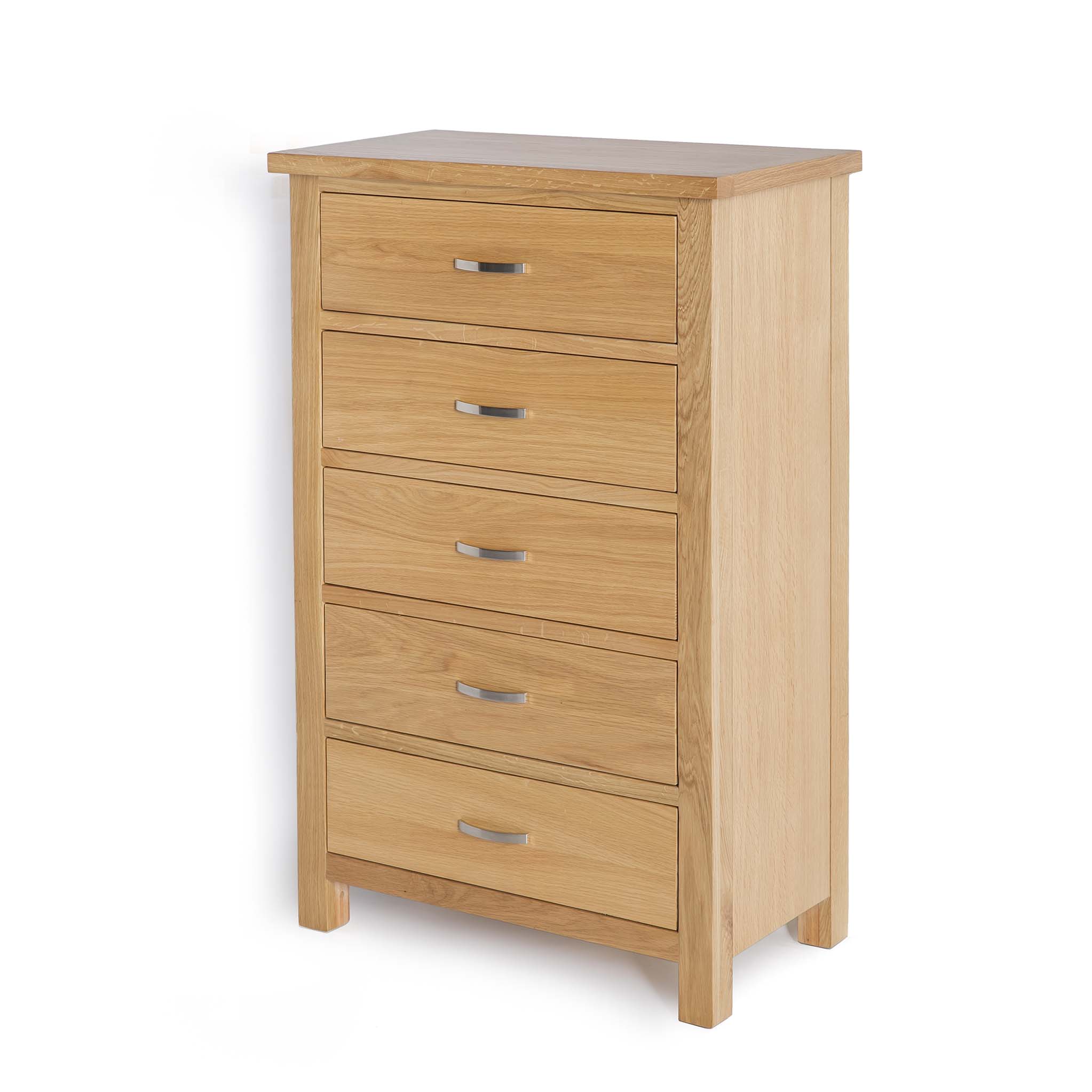 London Oak 5 Drawer Chest
