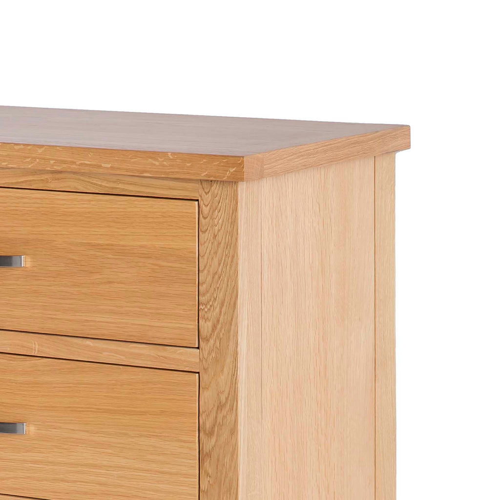 London Oak 5 Drawer Chest