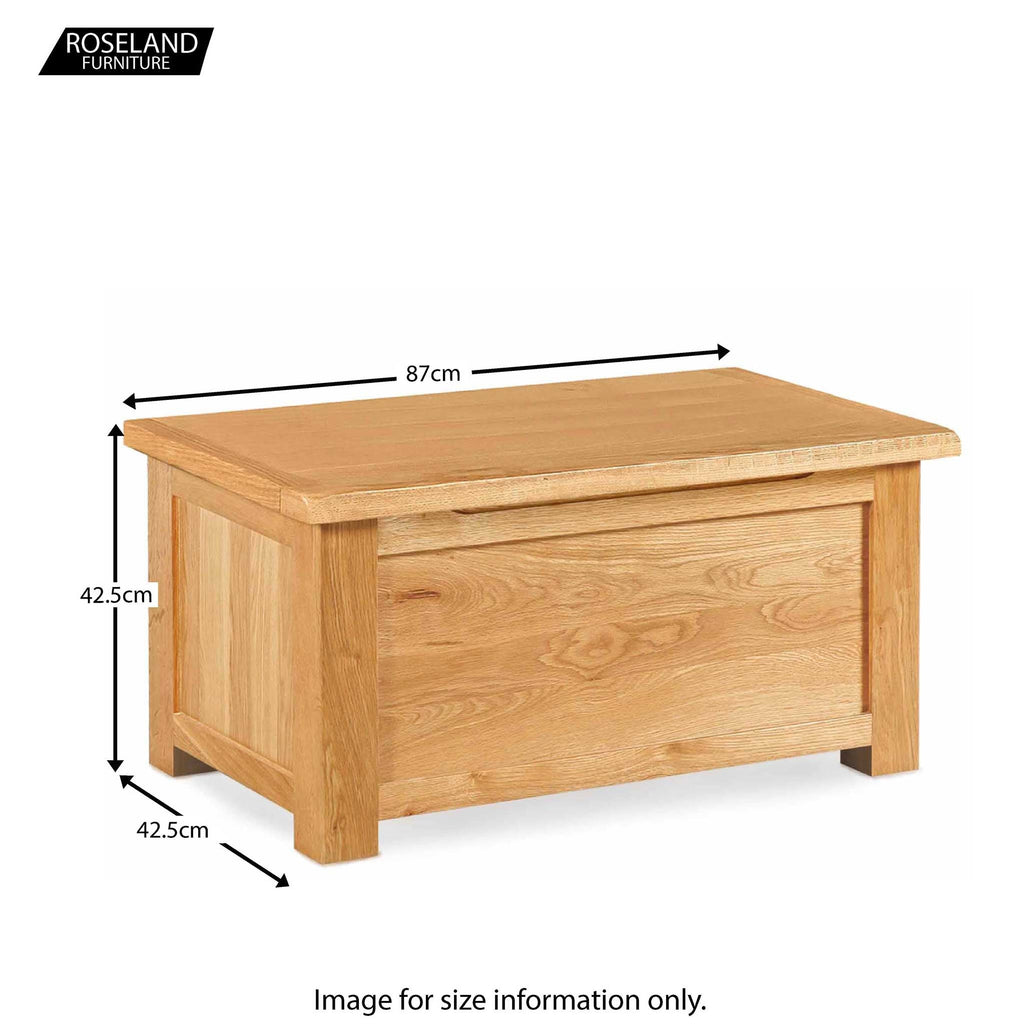 Lanner Oak Blanket Box