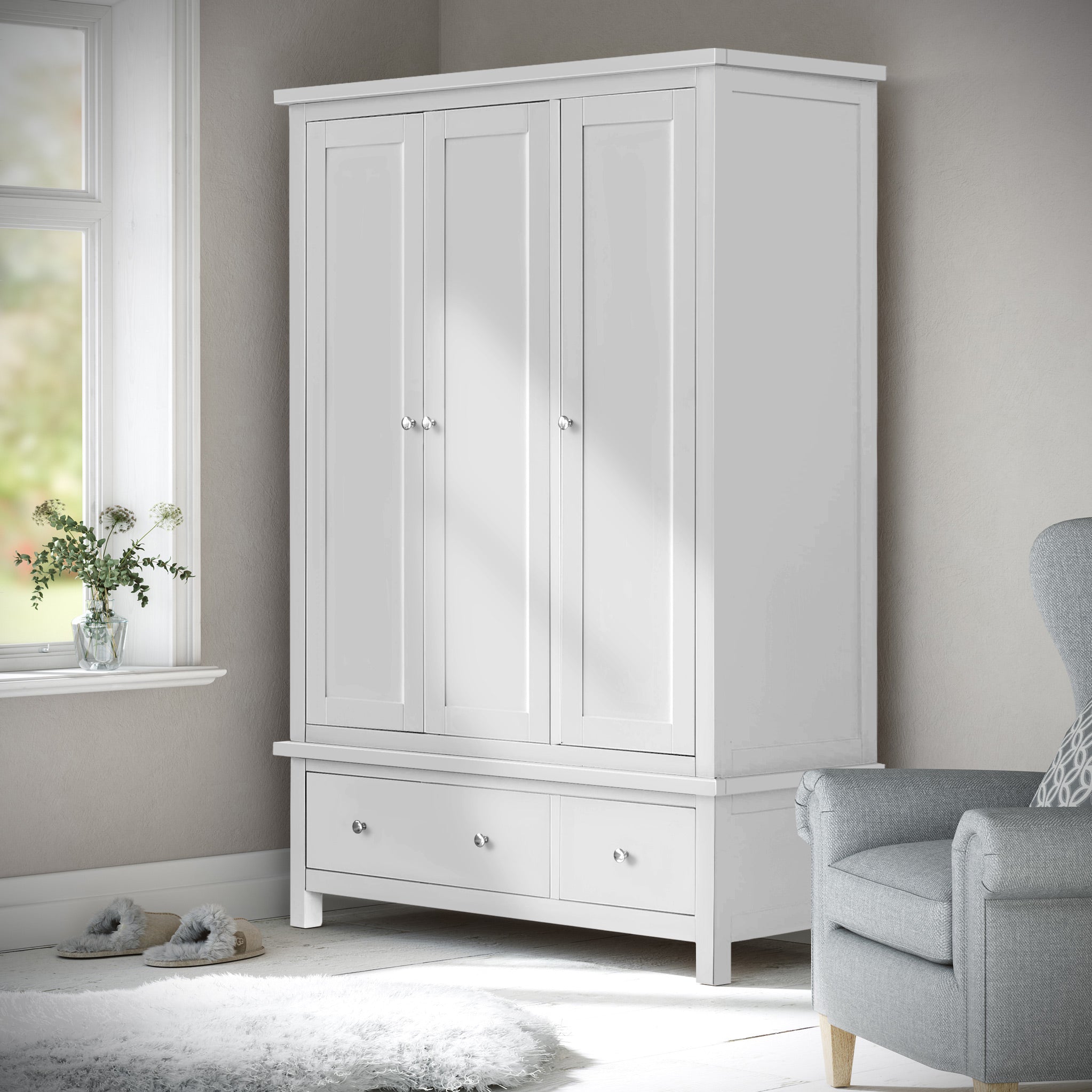 Cornish Triple Wardrobe