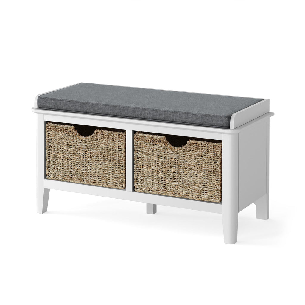 Chester White Storage Bench