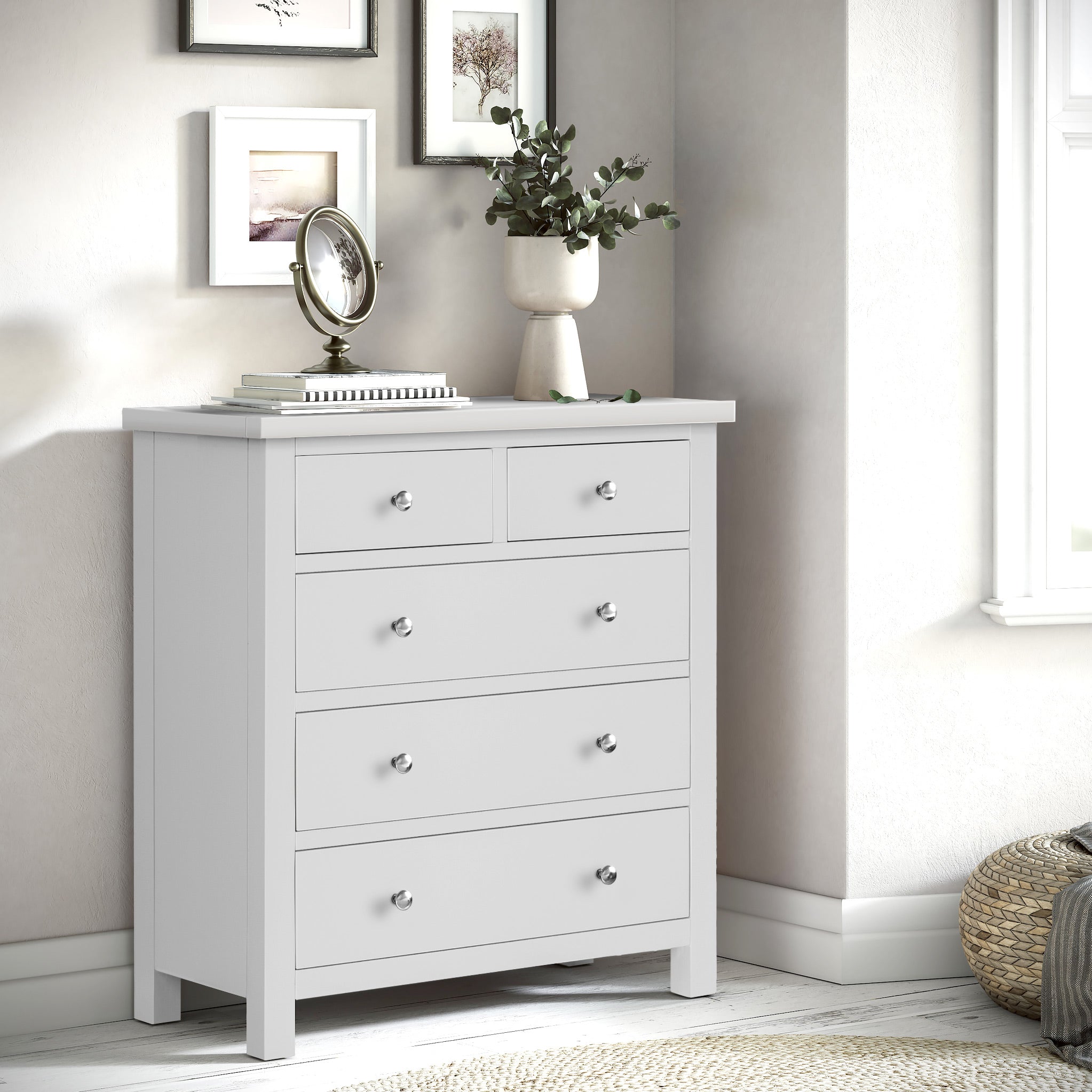 Cornish 2 Over 3 Drawer Chest