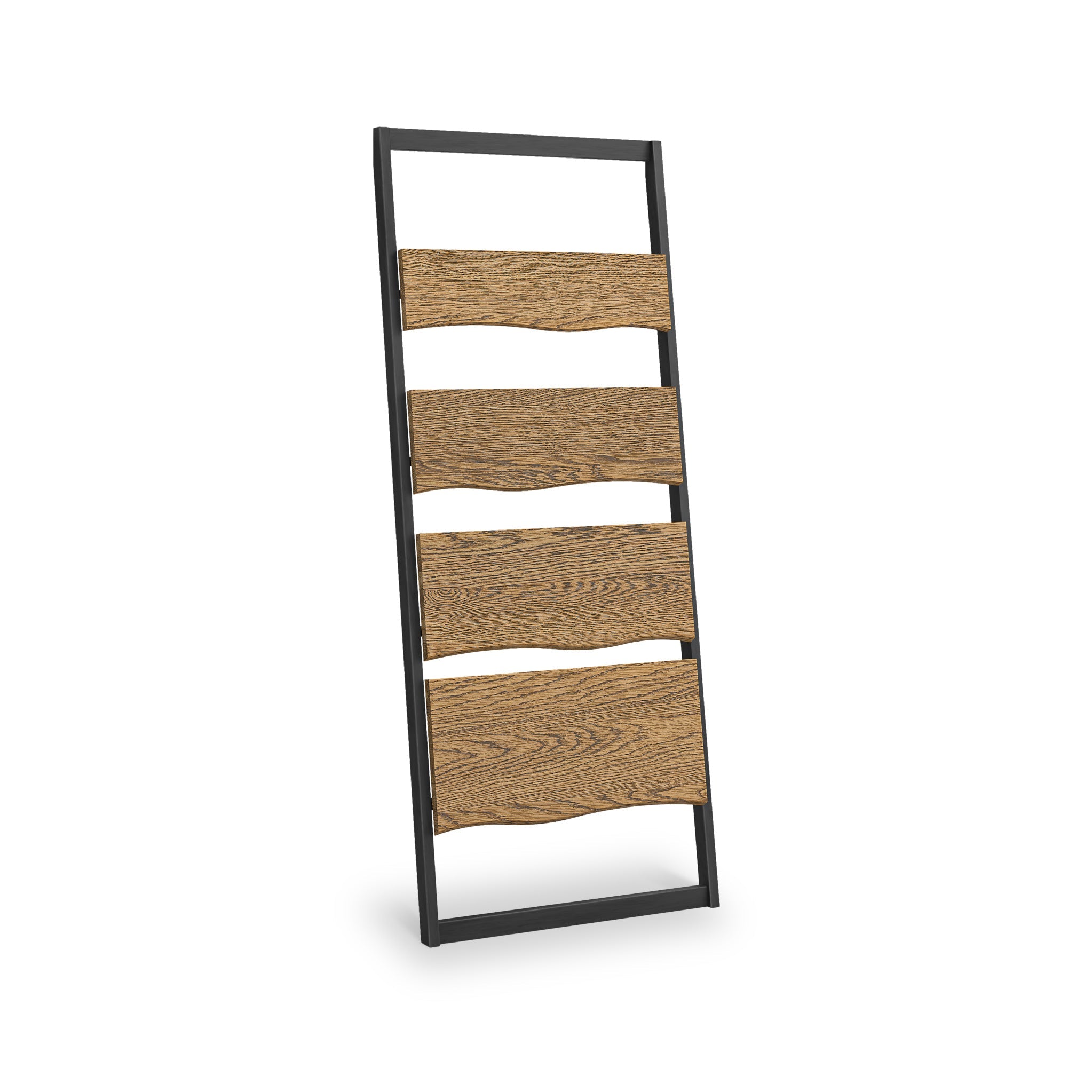 Isaac Oak Ladder Bookcase