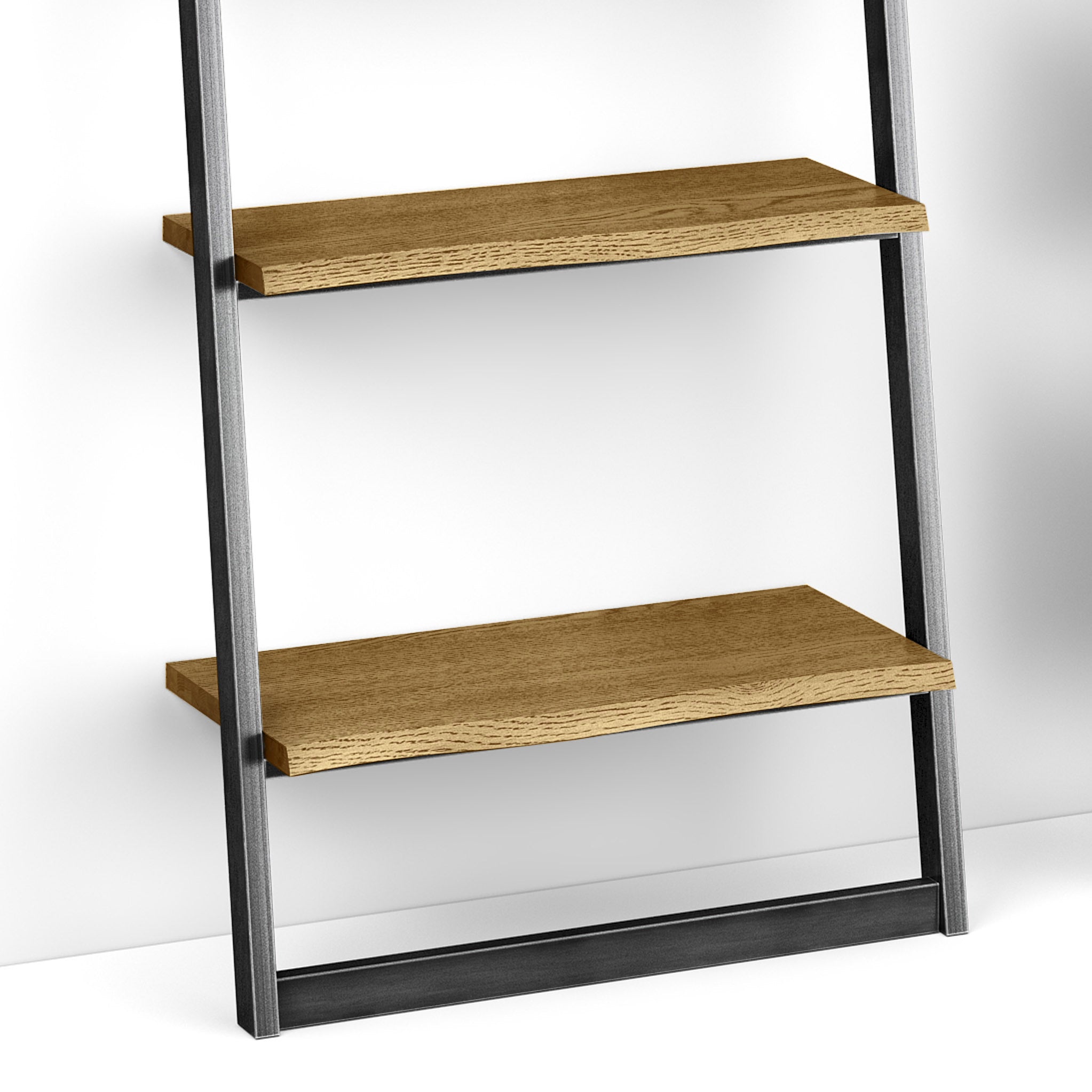 Isaac Oak Ladder Bookcase