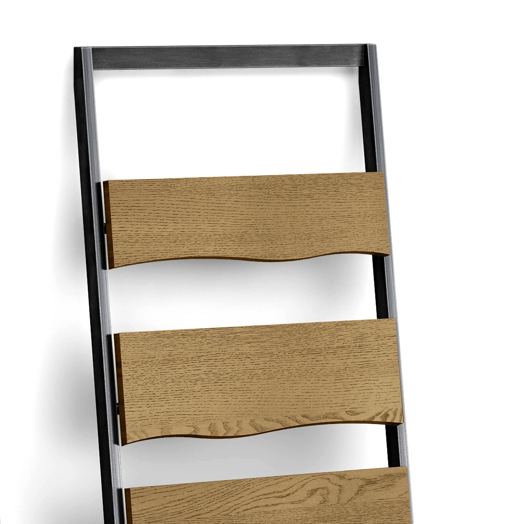 Isaac Oak Ladder Bookcase