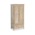 Celine Washed Oak Double Wardrobe
