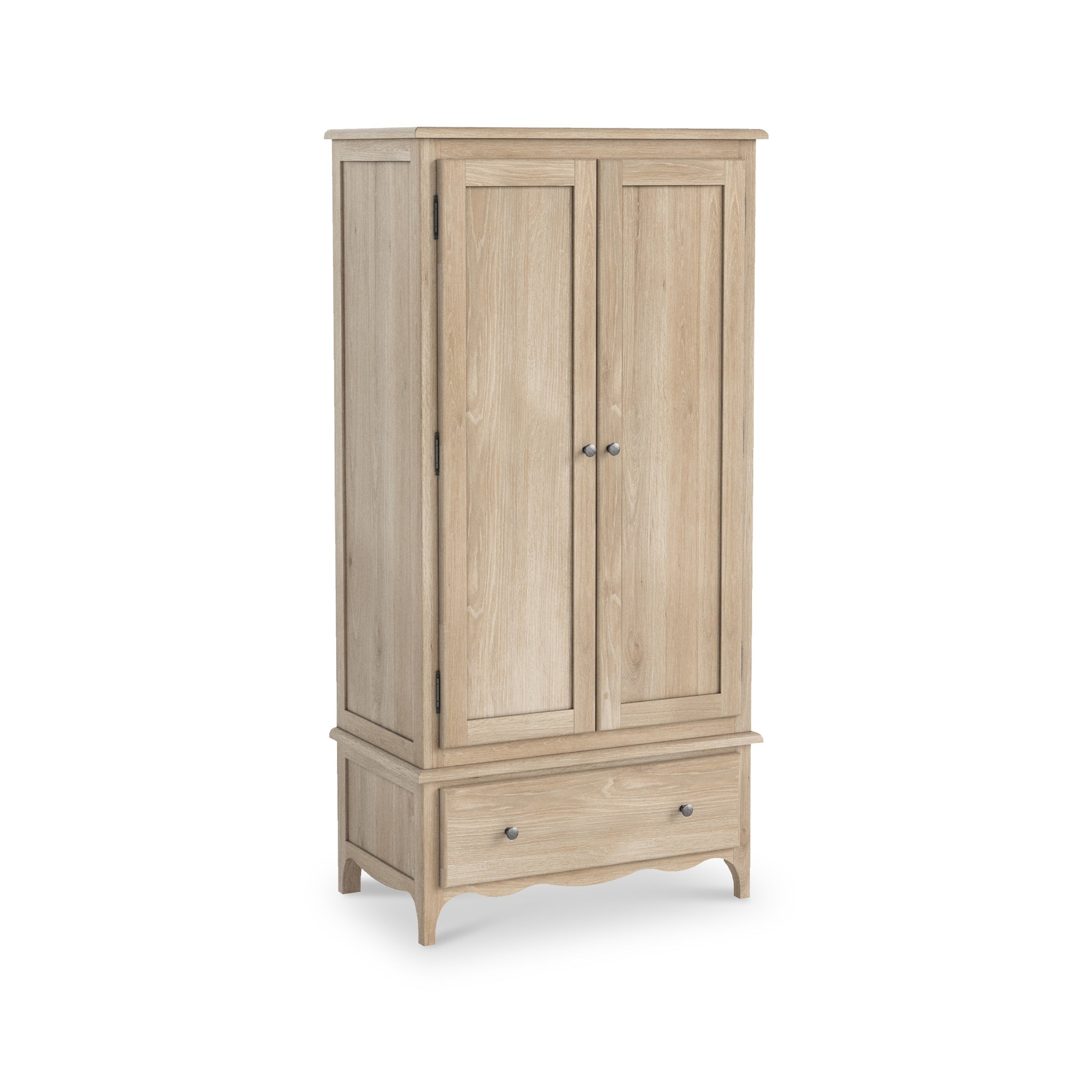 Celine Washed Oak Double Wardrobe