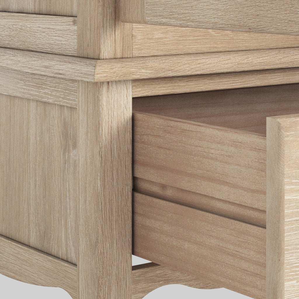 Celine Washed Oak Double Wardrobe