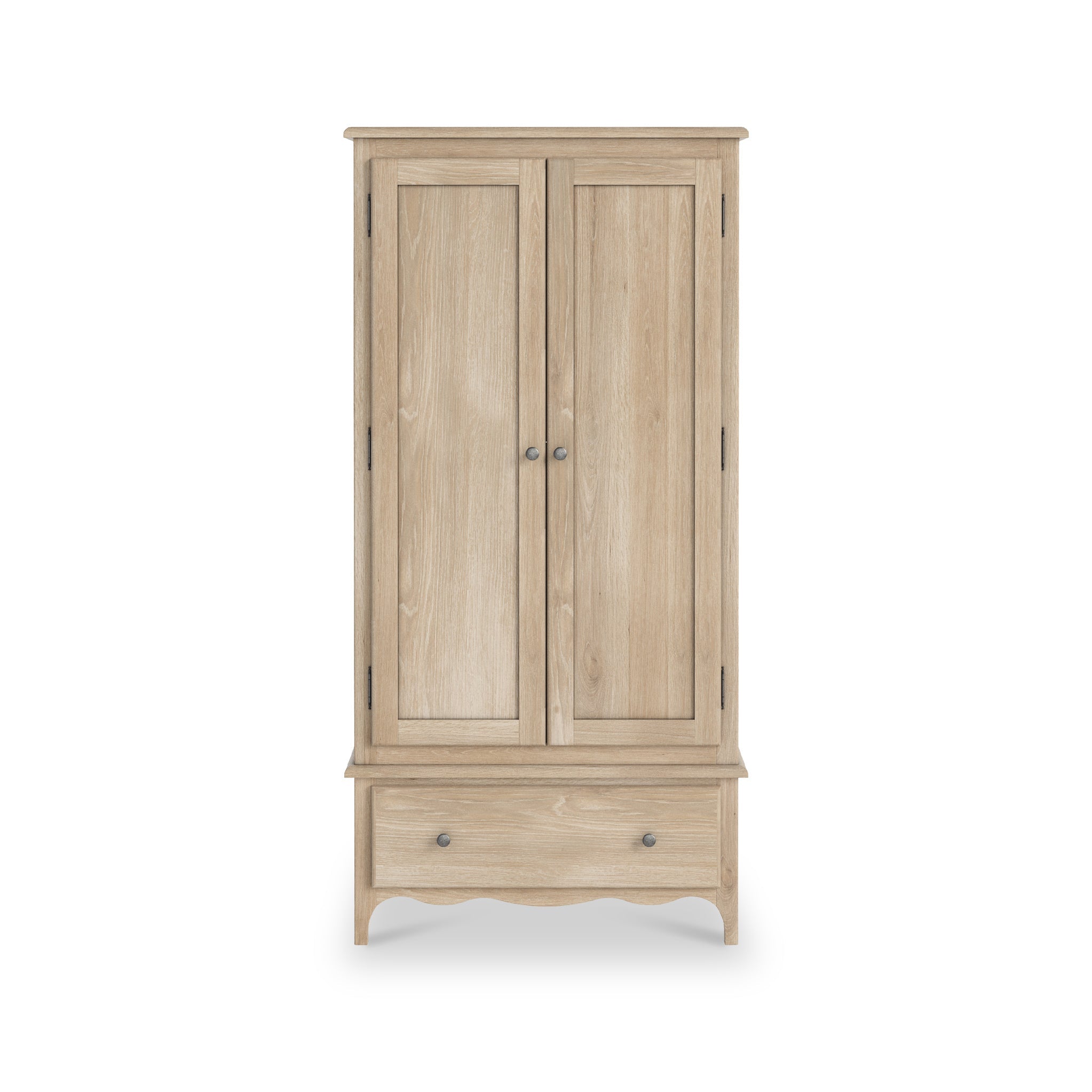 Celine Washed Oak Double Wardrobe