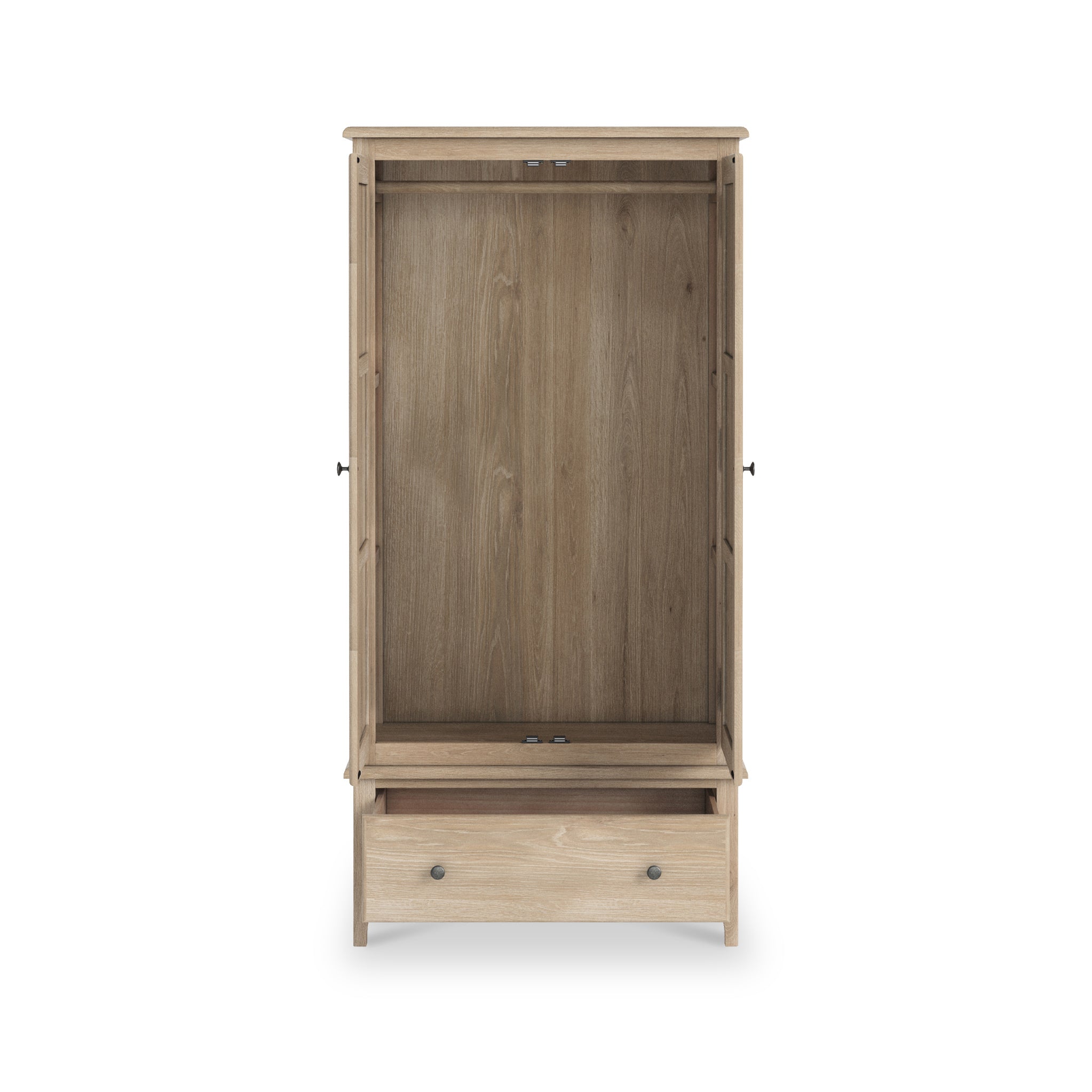 Celine Washed Oak Double Wardrobe