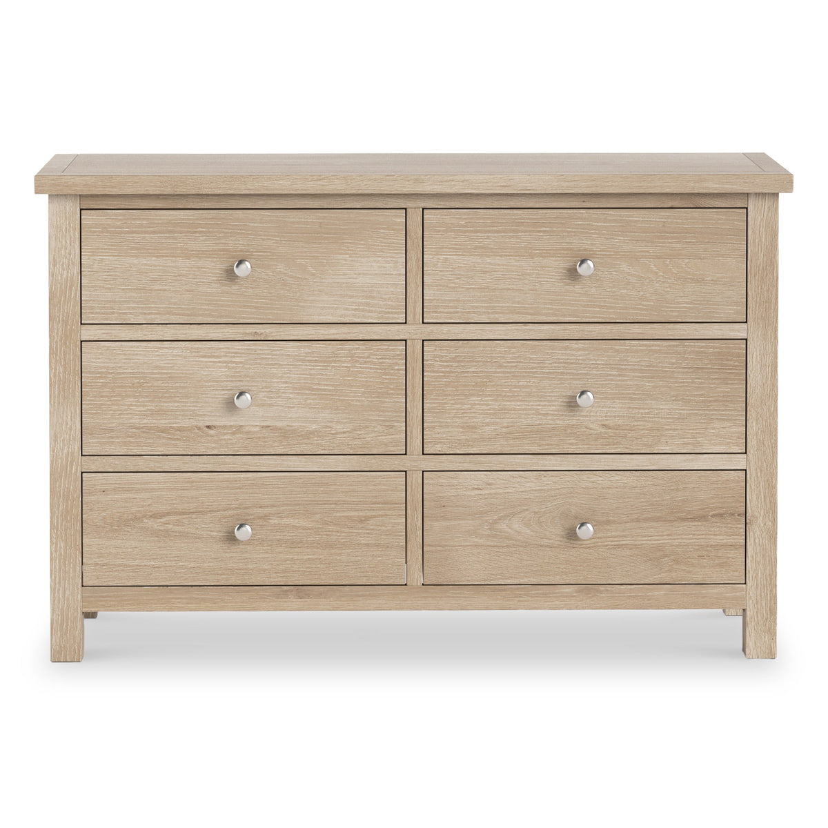 Farro Washed Oak 6 Drawer Chest