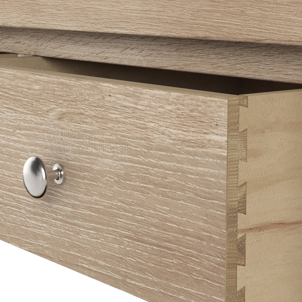 Farro Washed Oak Triple Wardrobe with Drawers