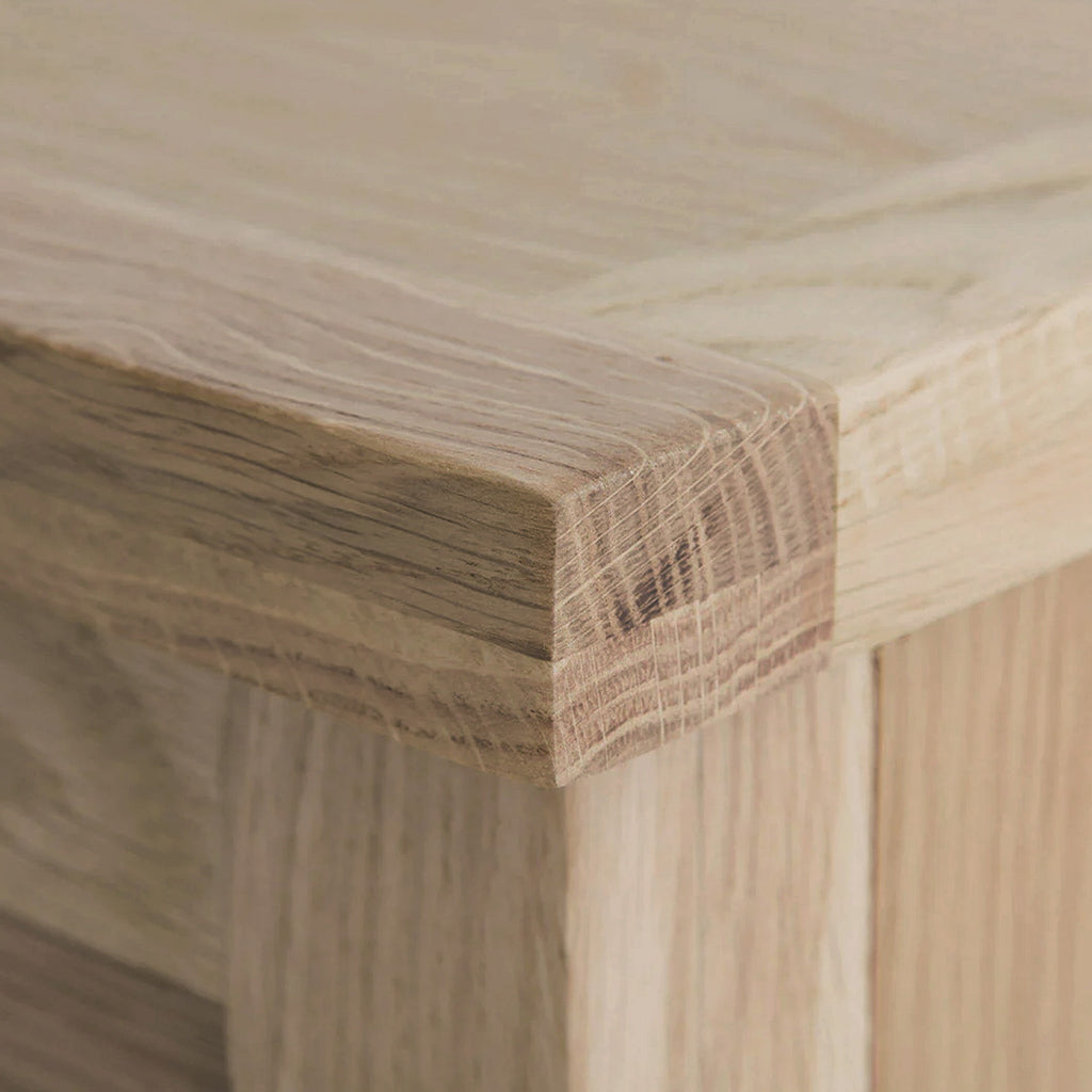 Farro Washed Oak Blanket Box