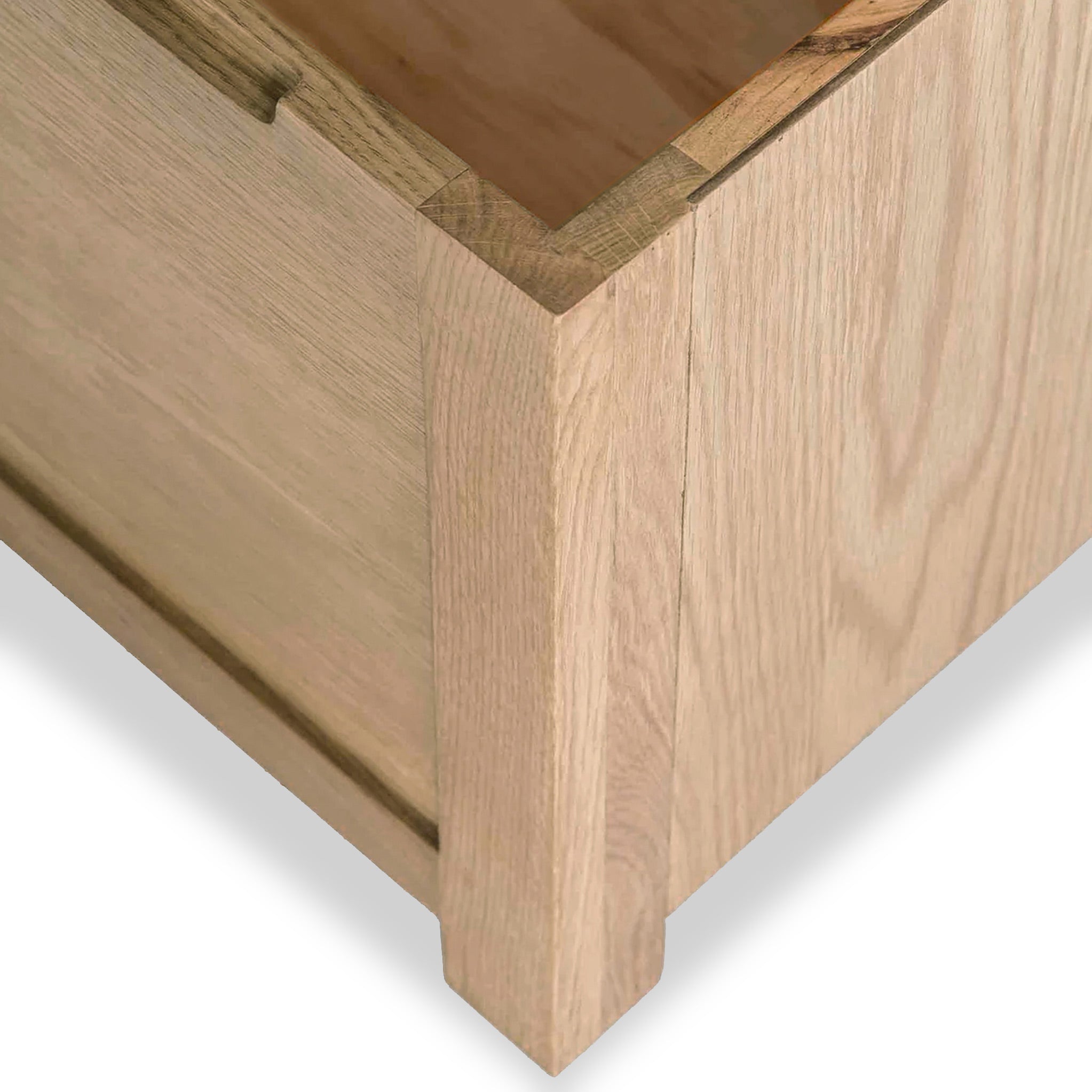 Farro Washed Oak Blanket Box