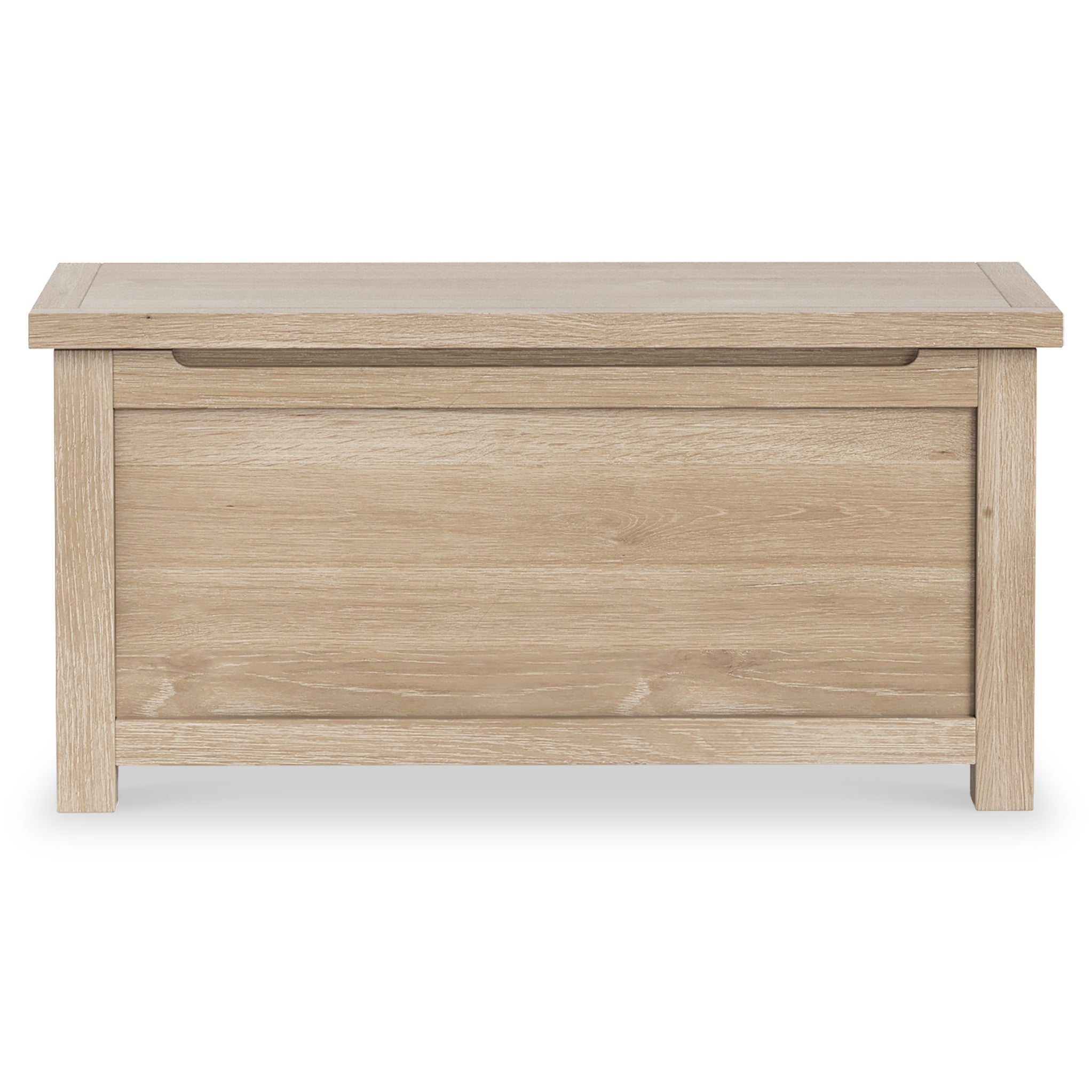 Farro Washed Oak Blanket Box
