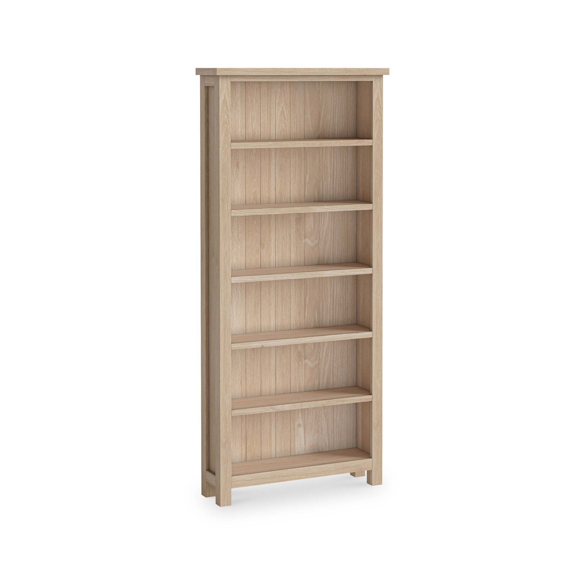 Farro Washed Oak Large Bookcase