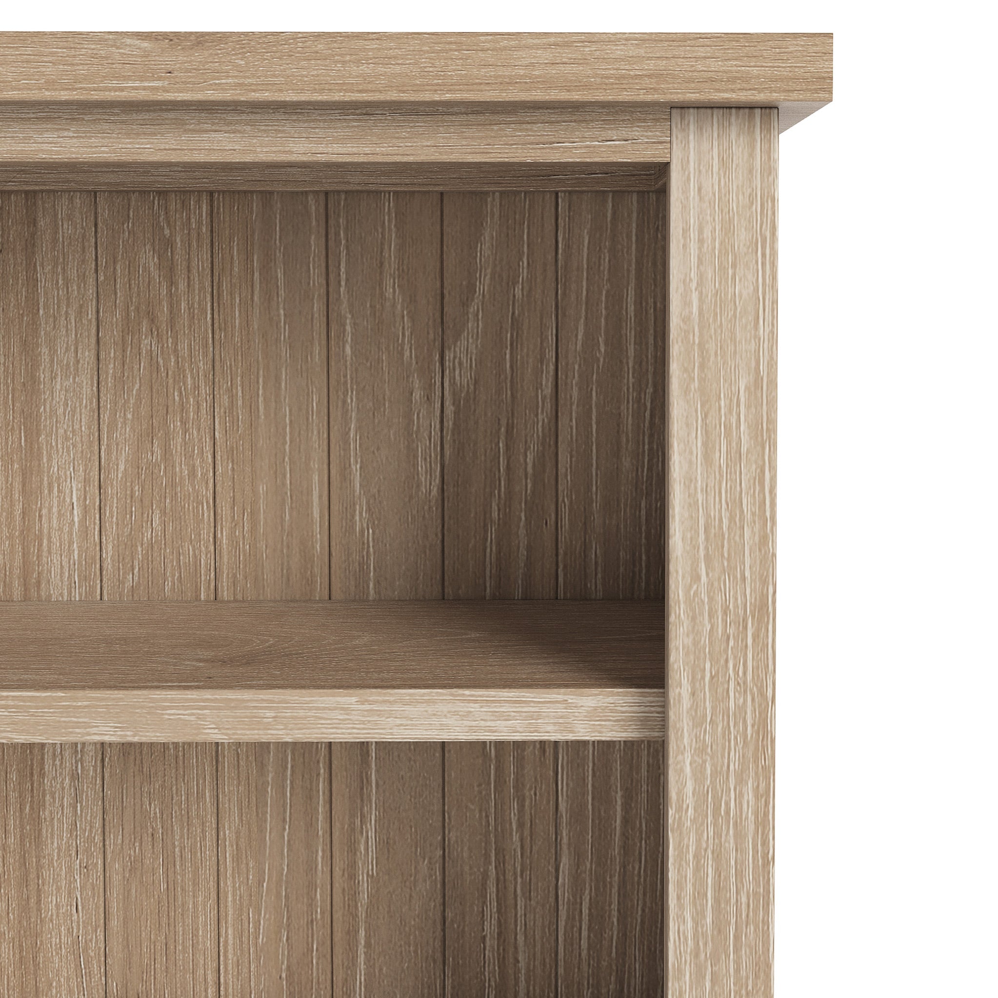 Farro Washed Oak Large Bookcase