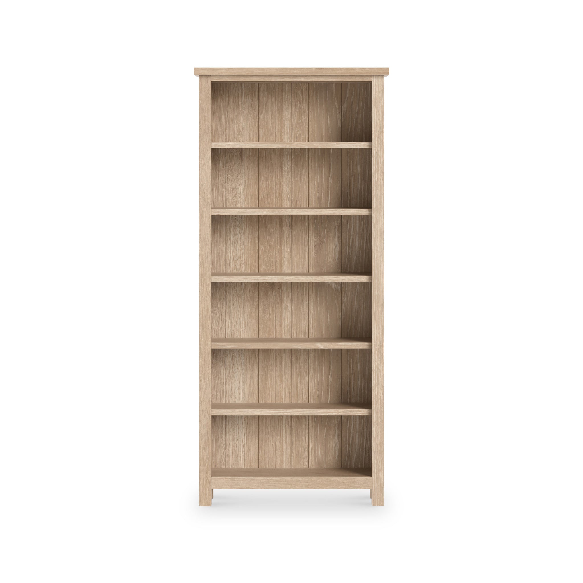 Farro Washed Oak Large Bookcase