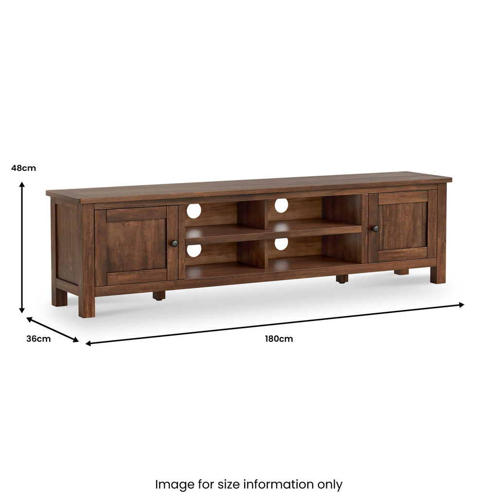 Duchy Acacia 180cm Extra Wide TV Unit