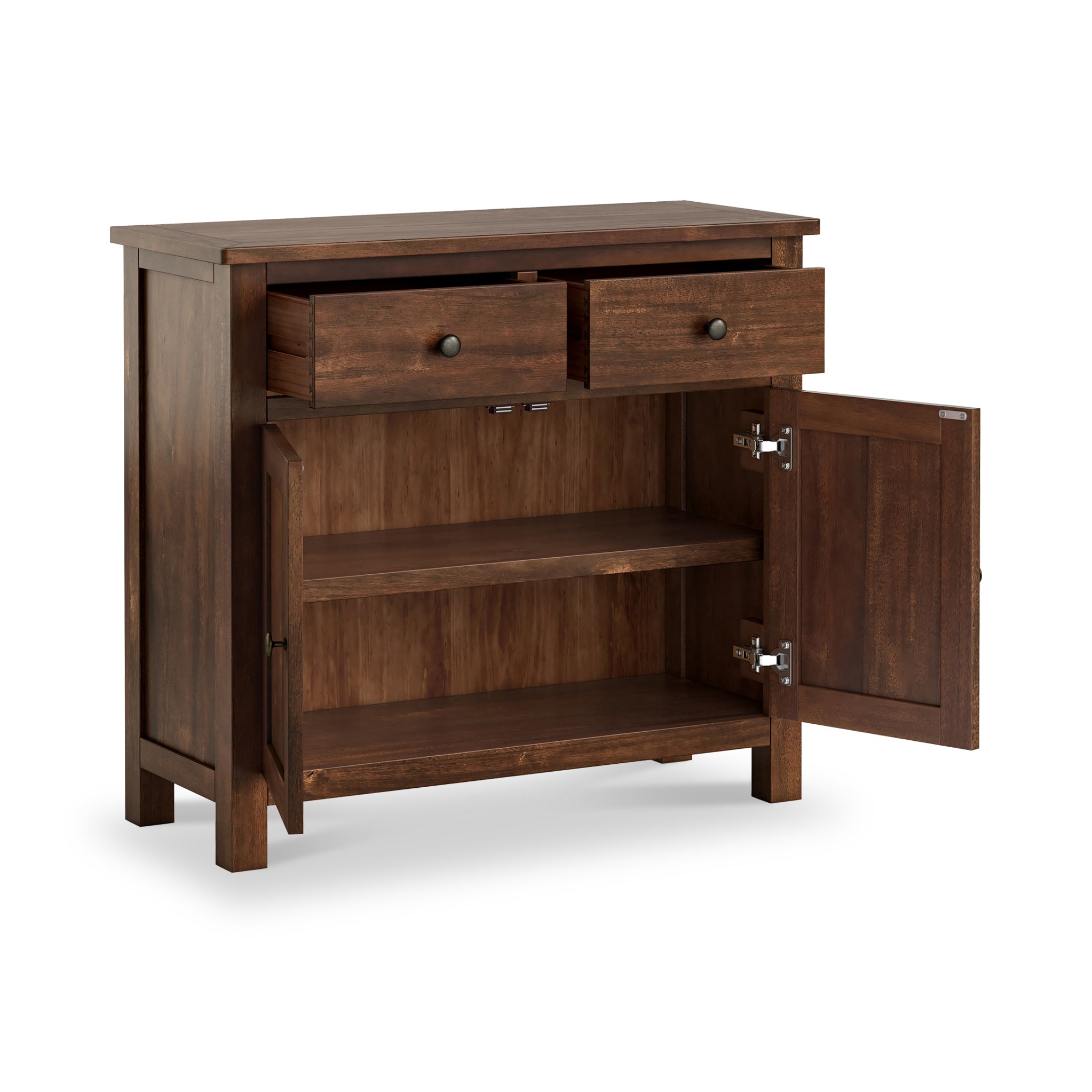 Duchy Acacia 2 Drawer Small Sideboard
