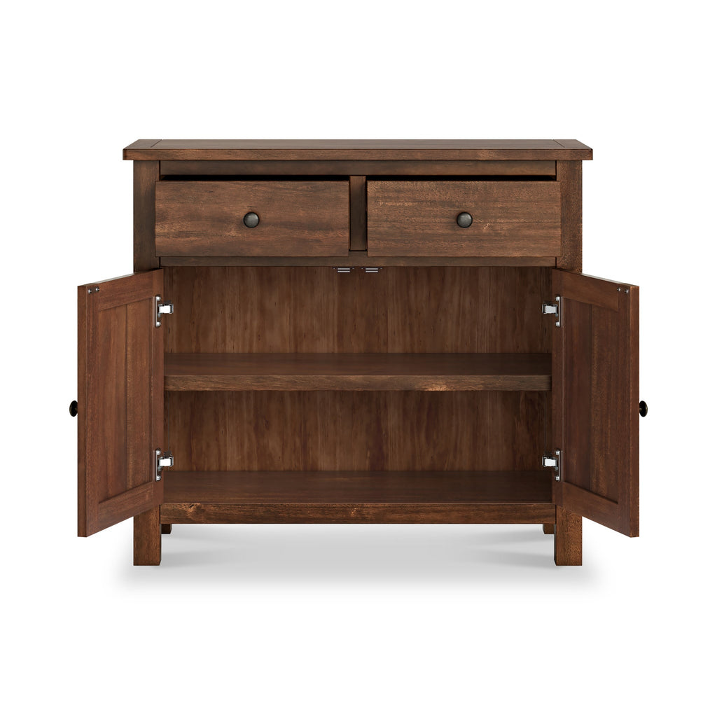 Duchy Acacia 2 Drawer Small Sideboard