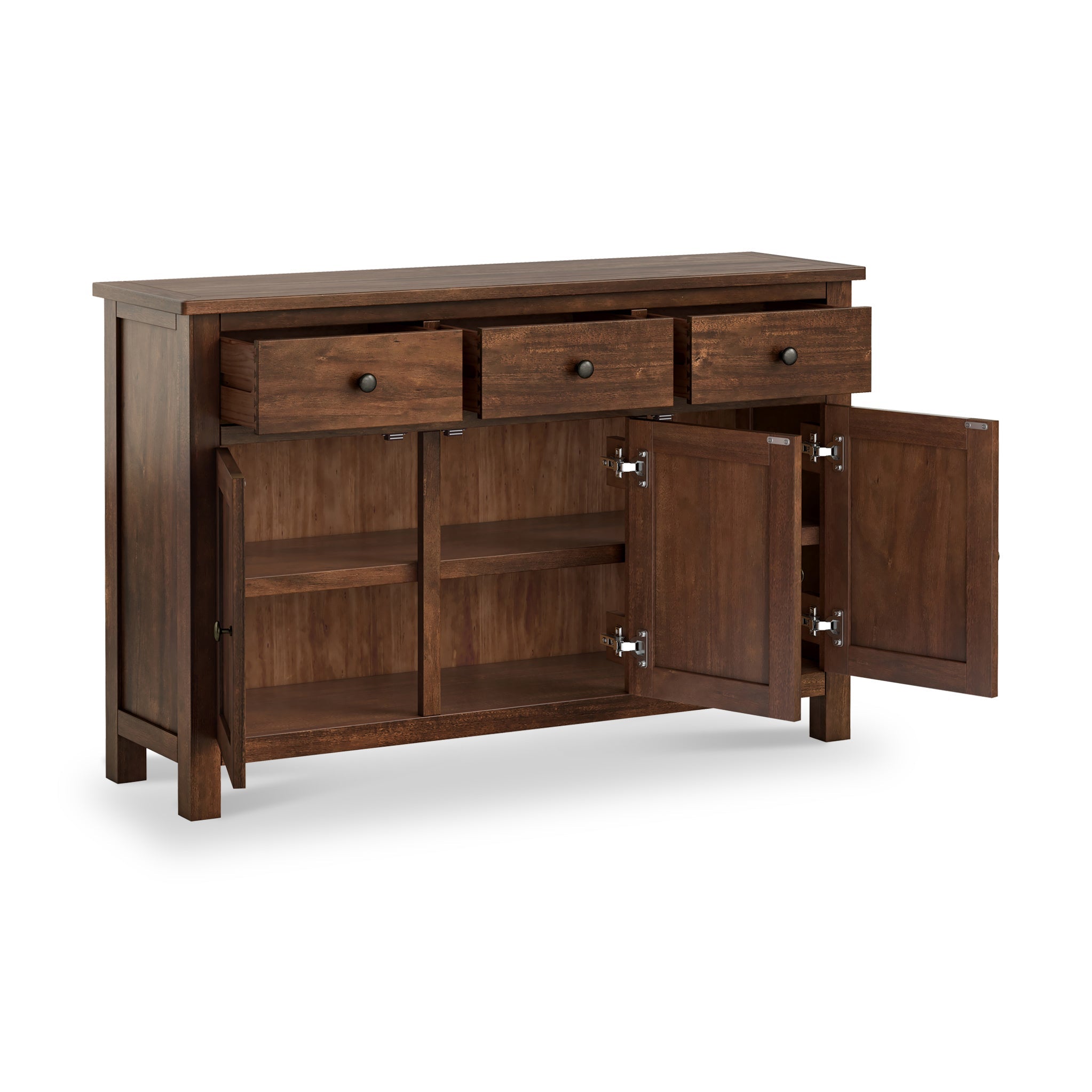 Duchy Acacia 3 Drawer Large Sideboard