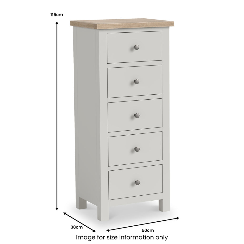 Trelan 5 Drawer Tallboy Chest