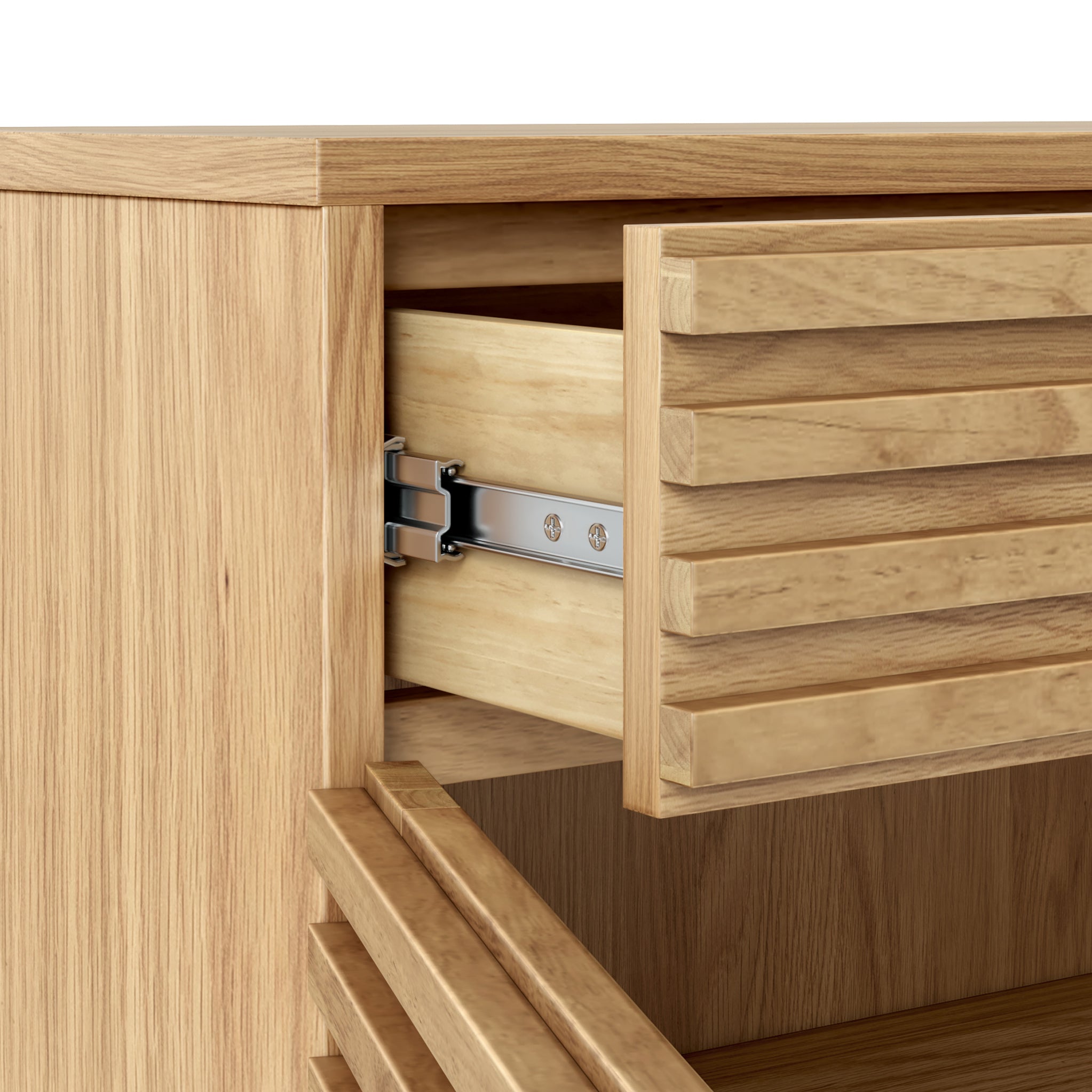 Kari Light Oak 3 Door 3 Drawer Sideboard
