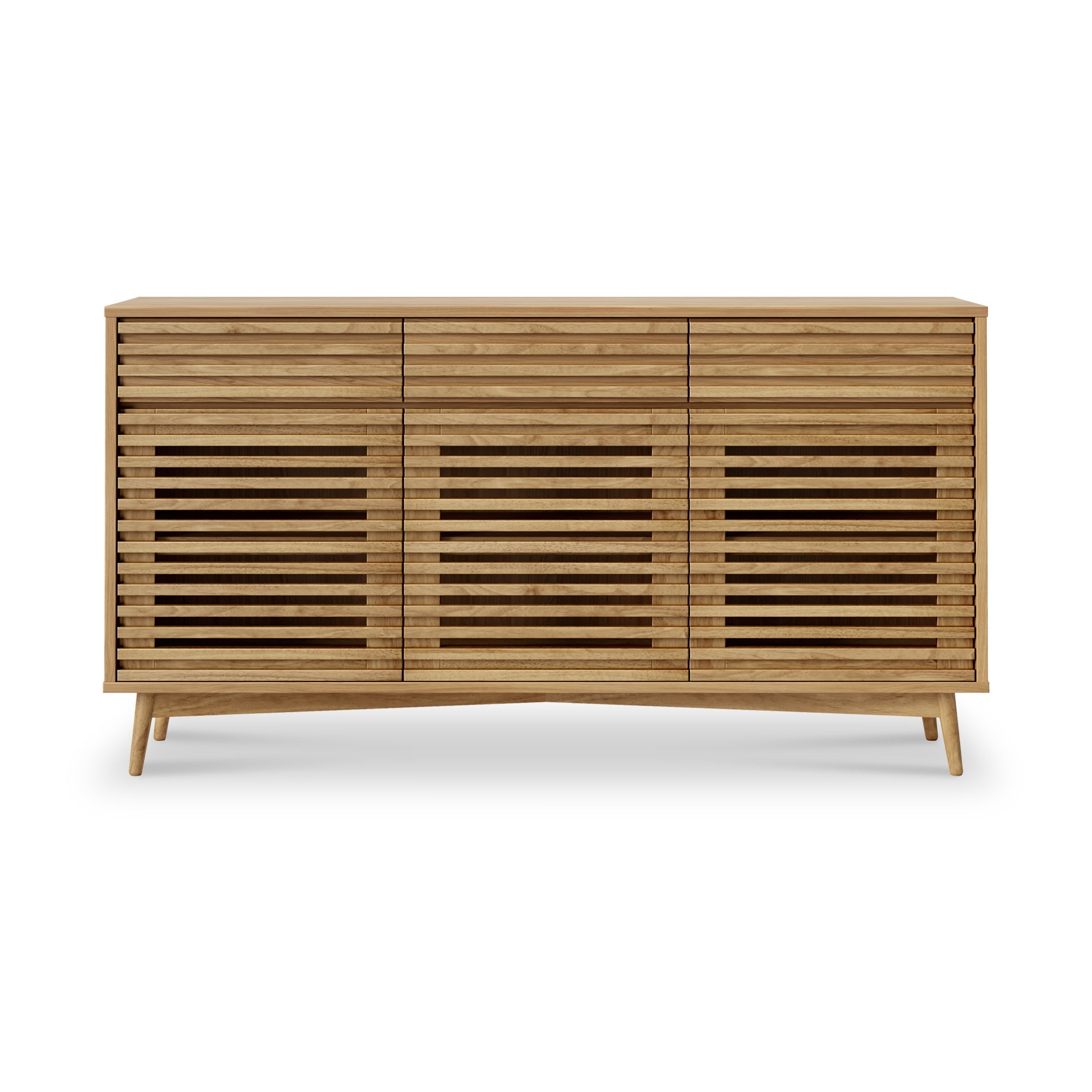 Kari Light Oak 3 Door 3 Drawer Sideboard