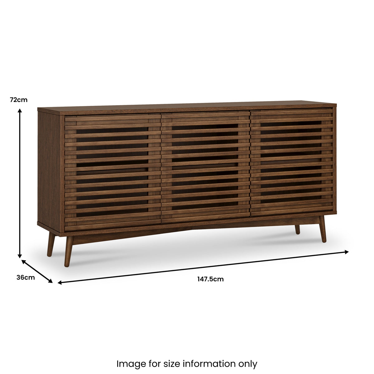 Kari Dark Oak 3 Door Sideboard