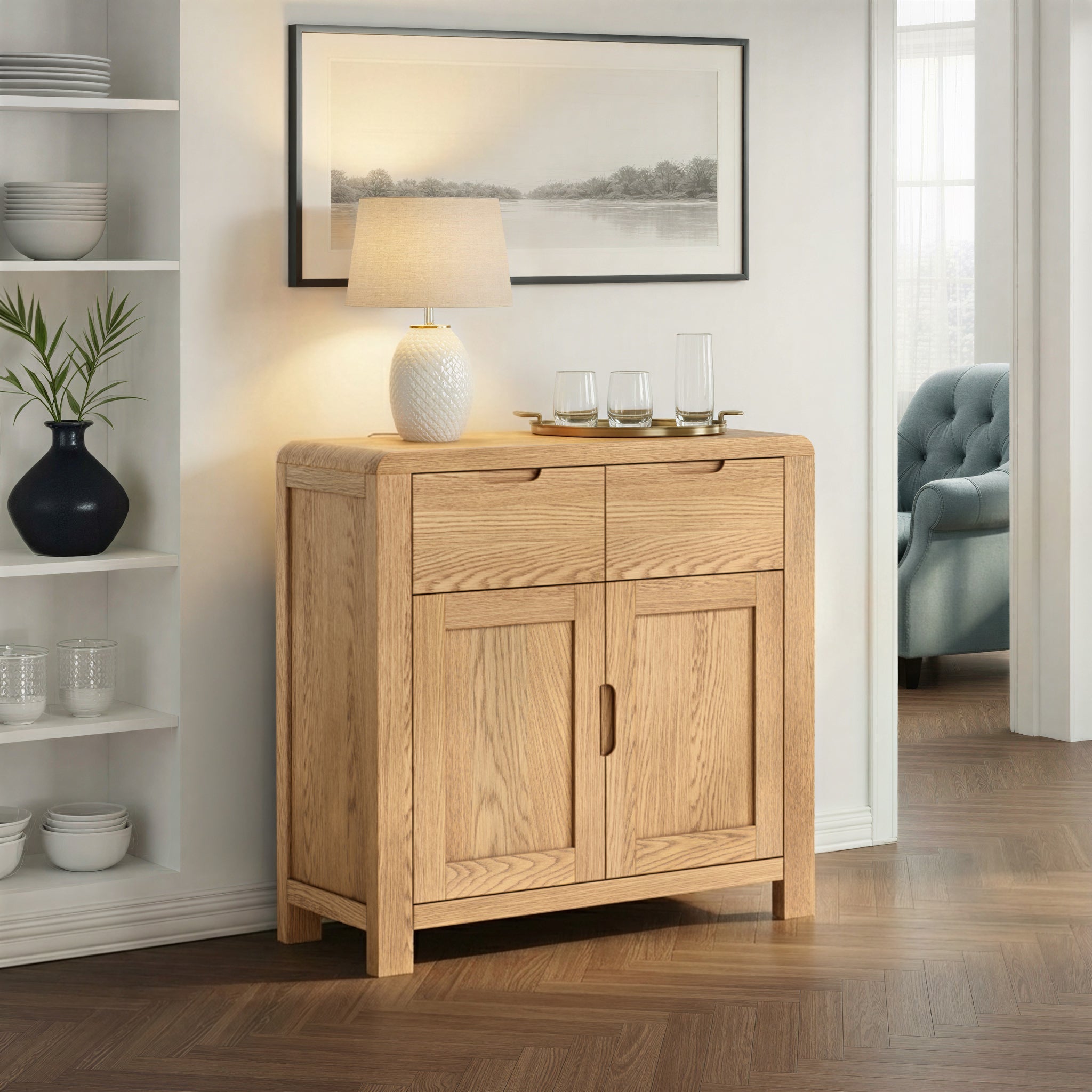 Penryn Oak Small Sideboard