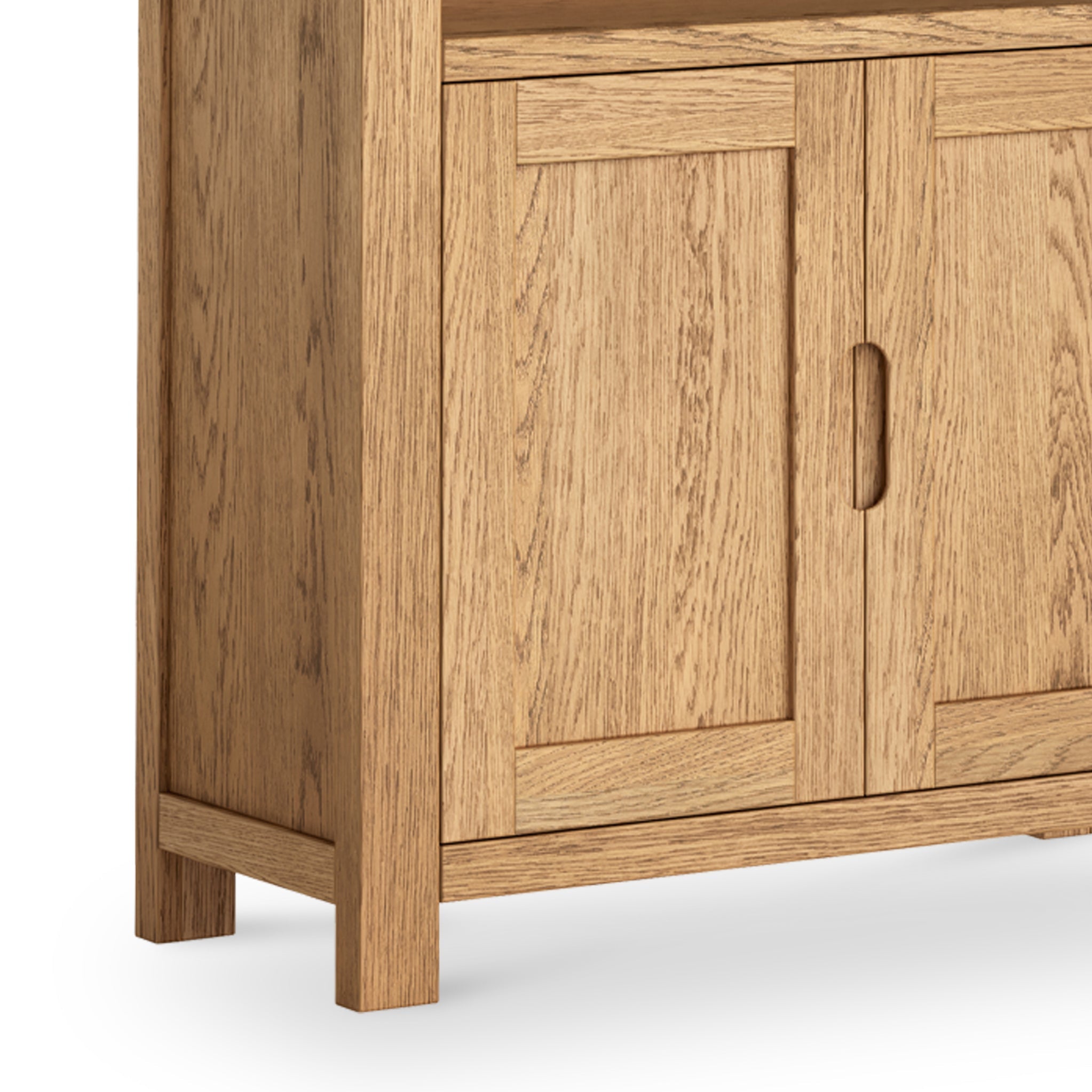 Penryn Oak 2 Door Large Bookcase