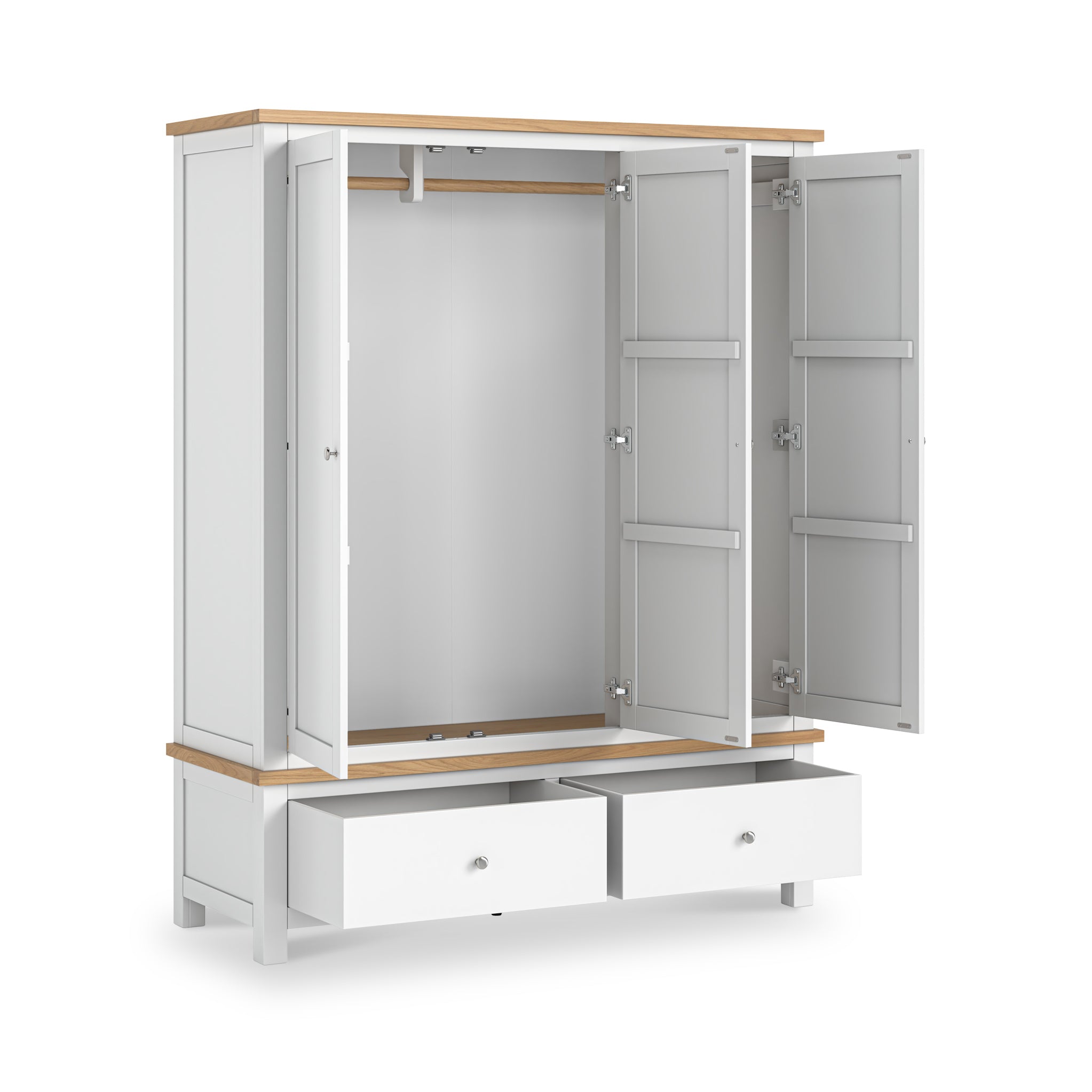 Farro XL Triple Wardrobe with 2 Drawers