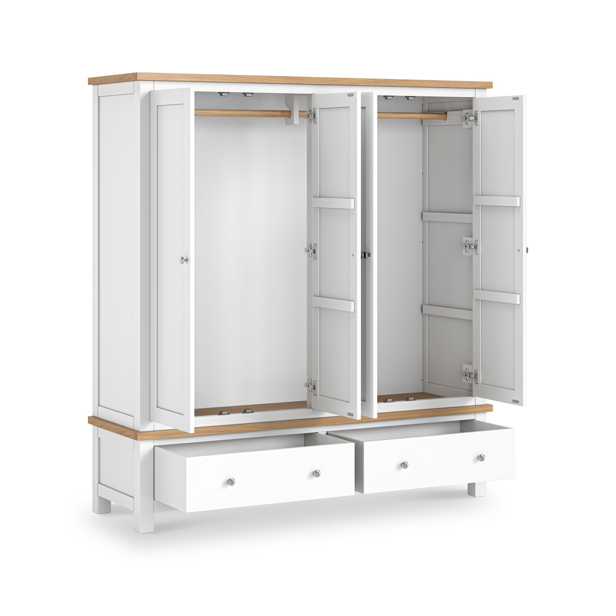 Farro 4 Door Wardrobe with 2 Drawers