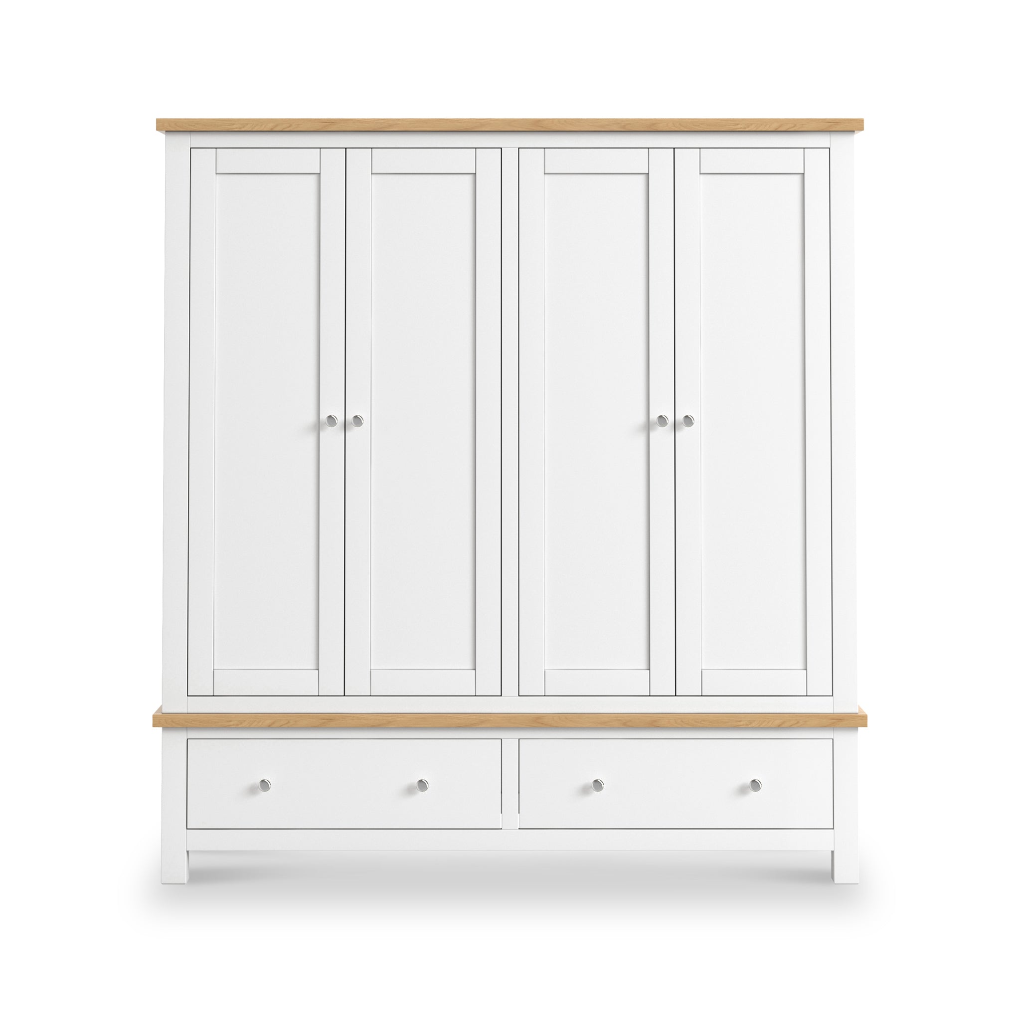 Farro 4 Door Wardrobe with 2 Drawers